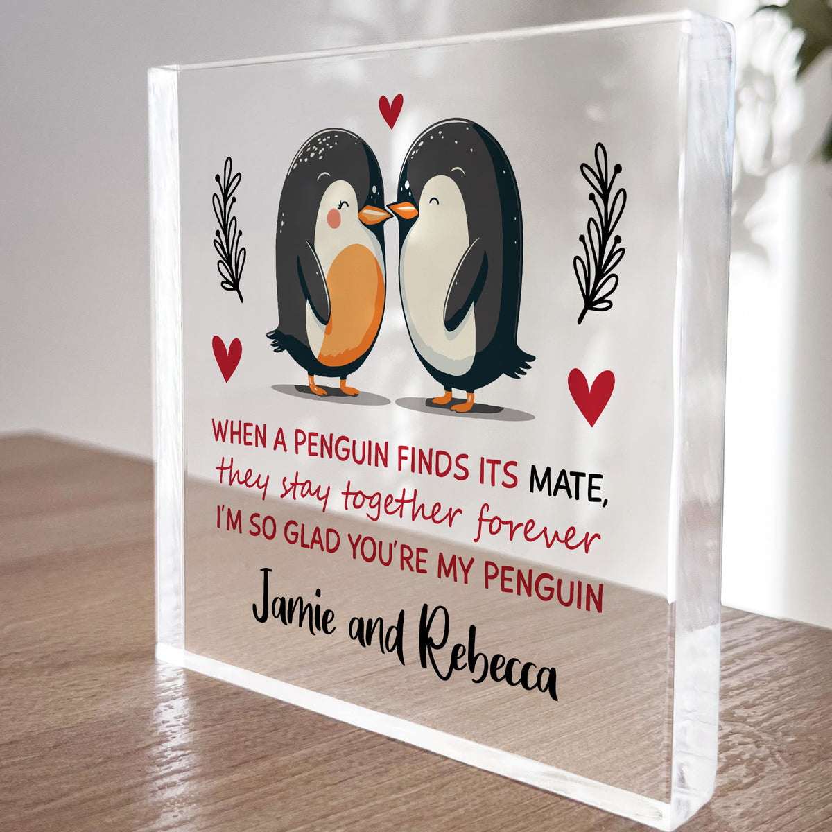 Gifts For Couple Penguin Gifts for Her Him PERSONALISED Husband