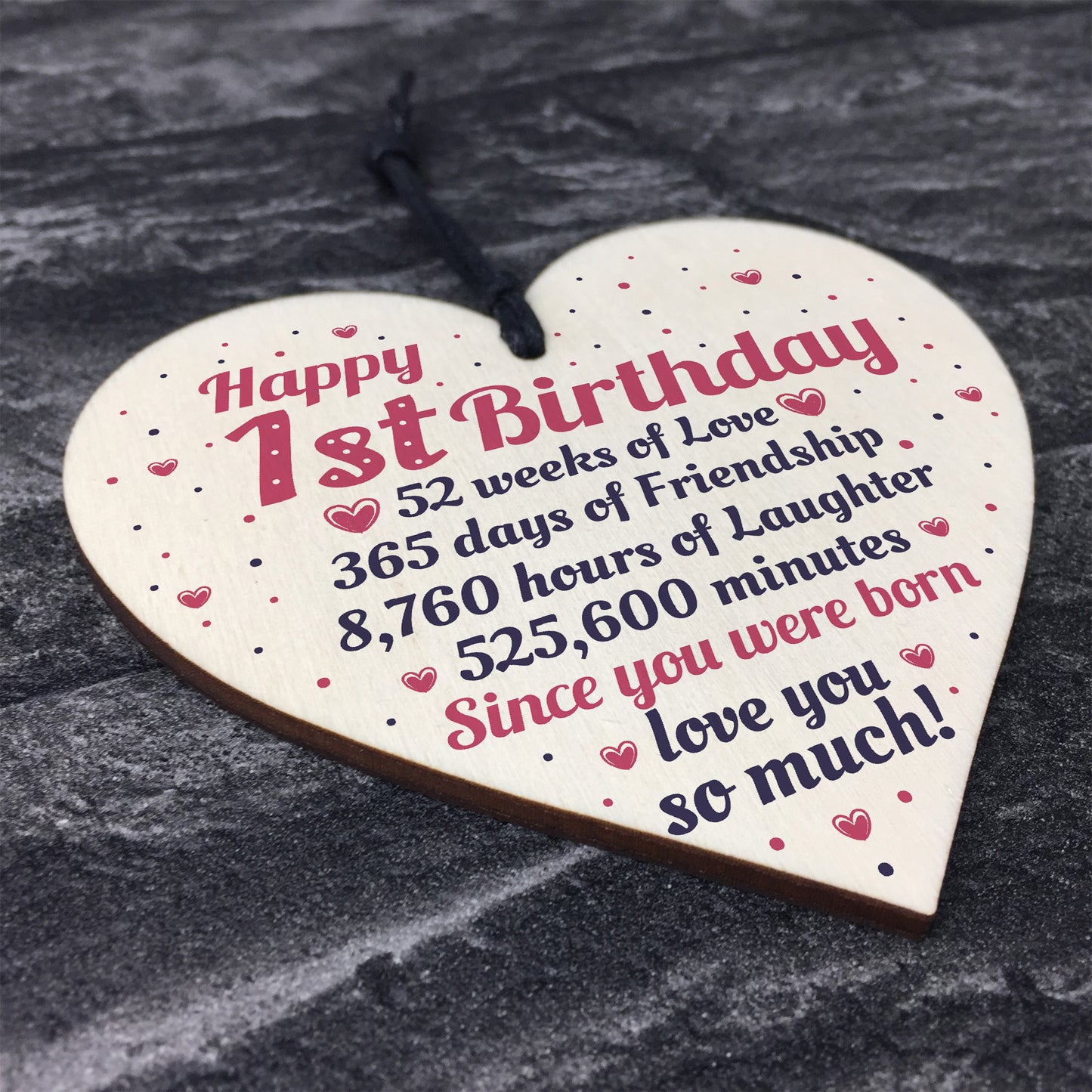 Happy 1st First Birthday Baby Daughter Son Grandson Grandaughter