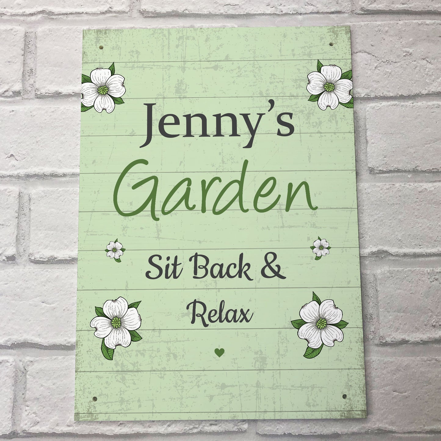 Backyard Garden Hanging Plaque Personalised Summer House Sign