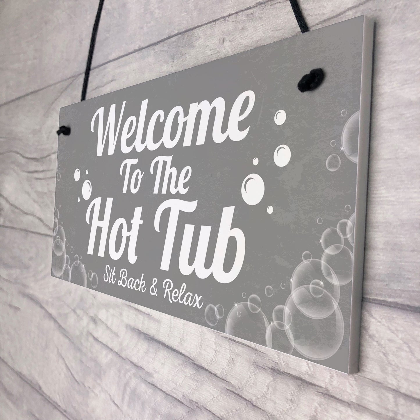 Welcome Sign Hot Tub Signs And Plaques Garden Signs Gifts