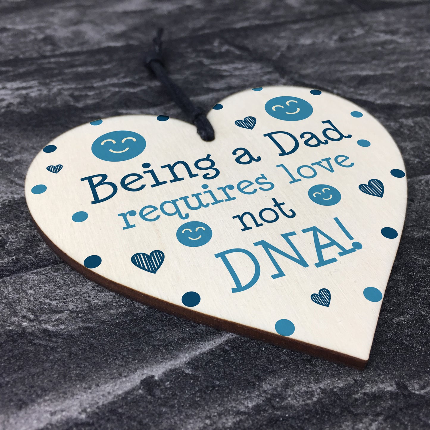 Funny Step Dad Gifts Novelty Wood Heart Step Dad Fathers Day