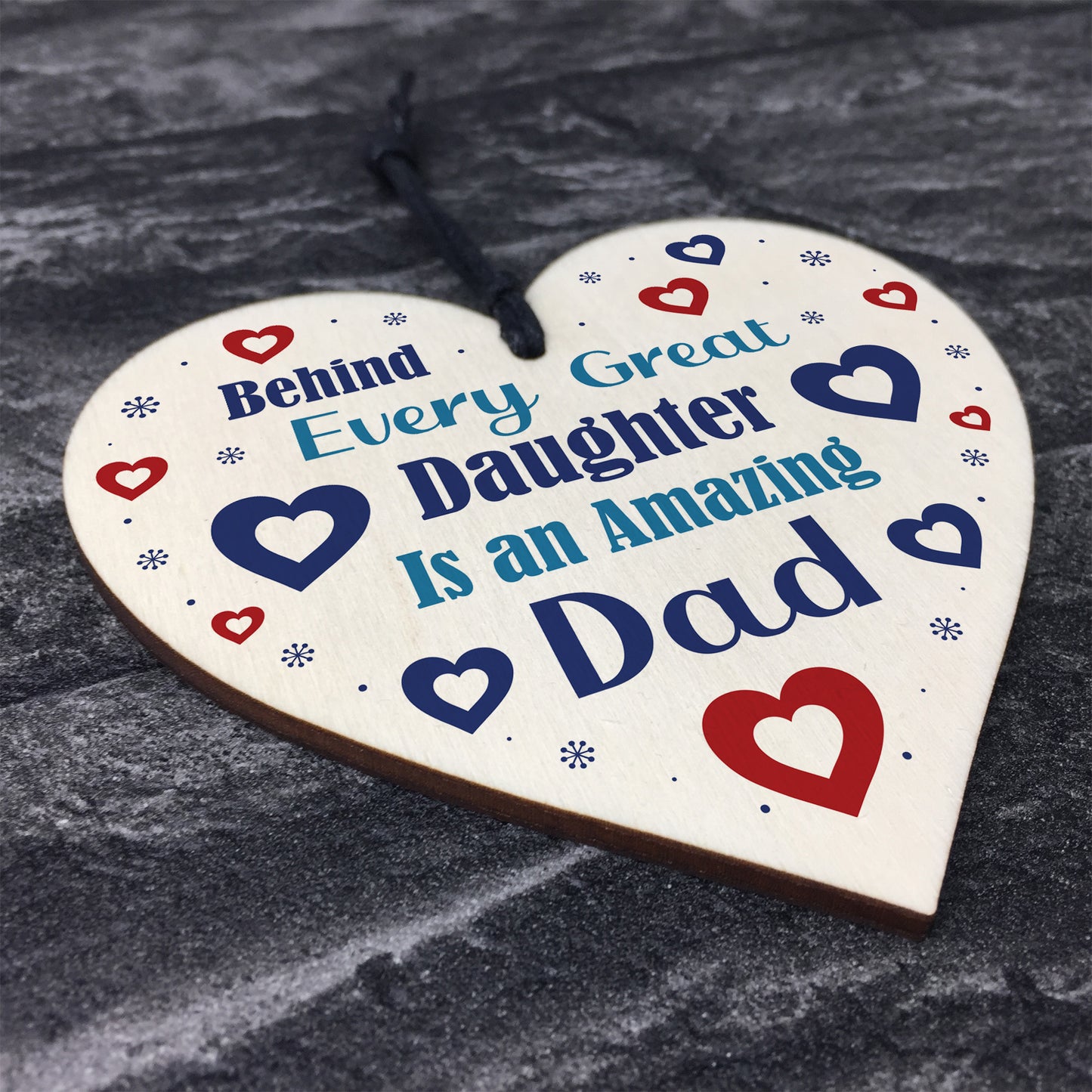 Funny Daddy Daughter Gift Wood Heart Daughter Gift From Dad