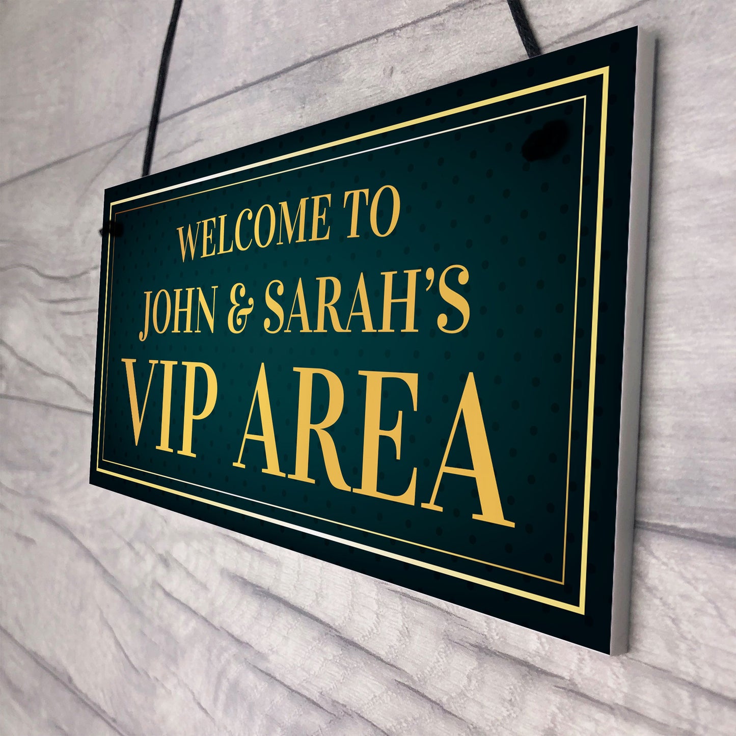 Personalised Vip Bar Sign For Home Bar Man Cave Hanging Garden