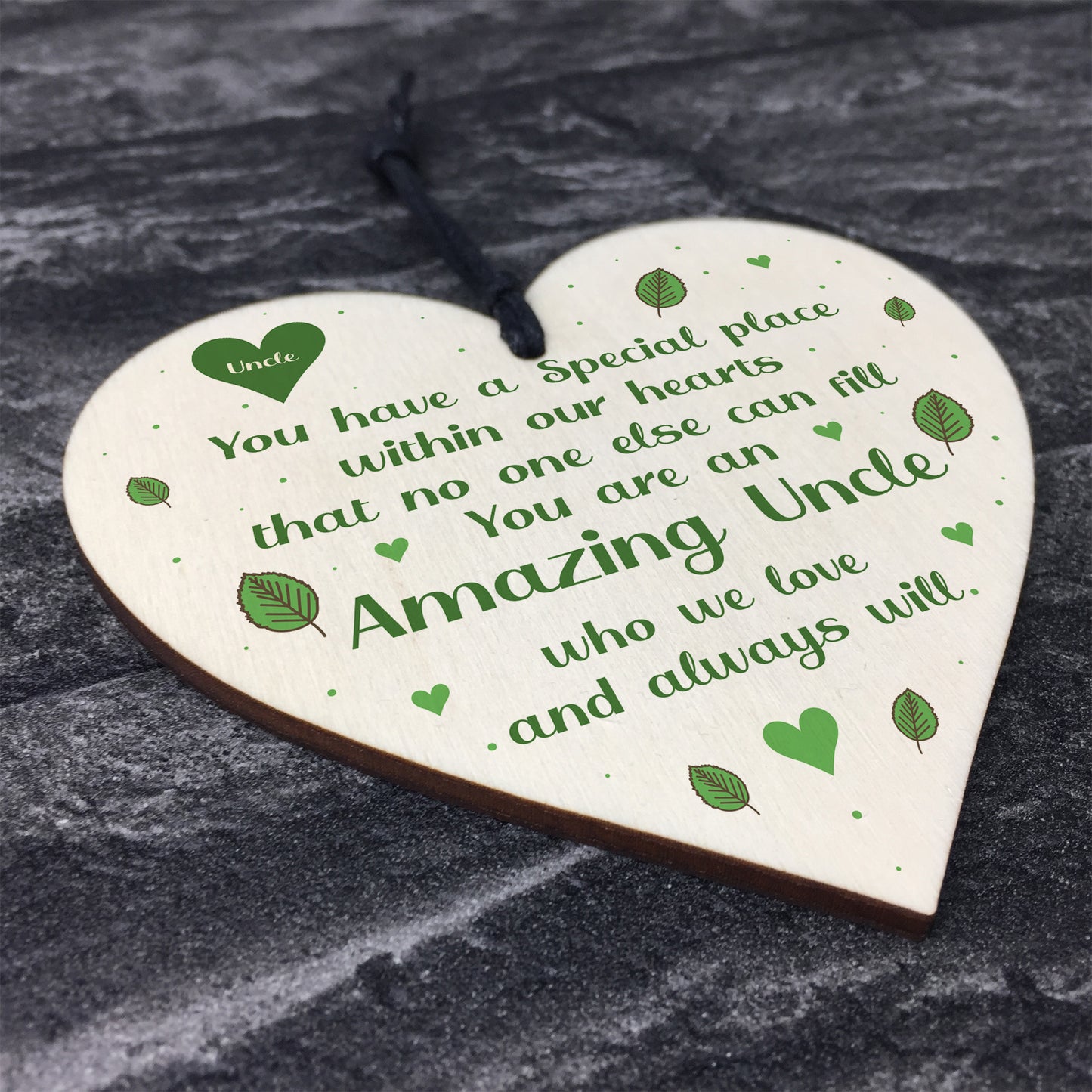 Amazing Uncle Gifts For Birthday Wooden Heart Sign Thank You