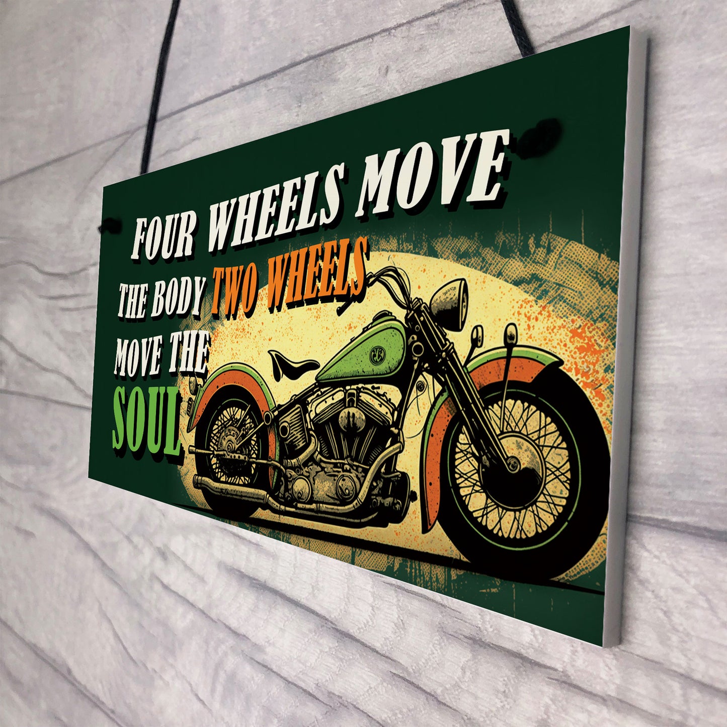 Novelty Style Motorcycle Motorbike Sign Man Cave Garage Decor