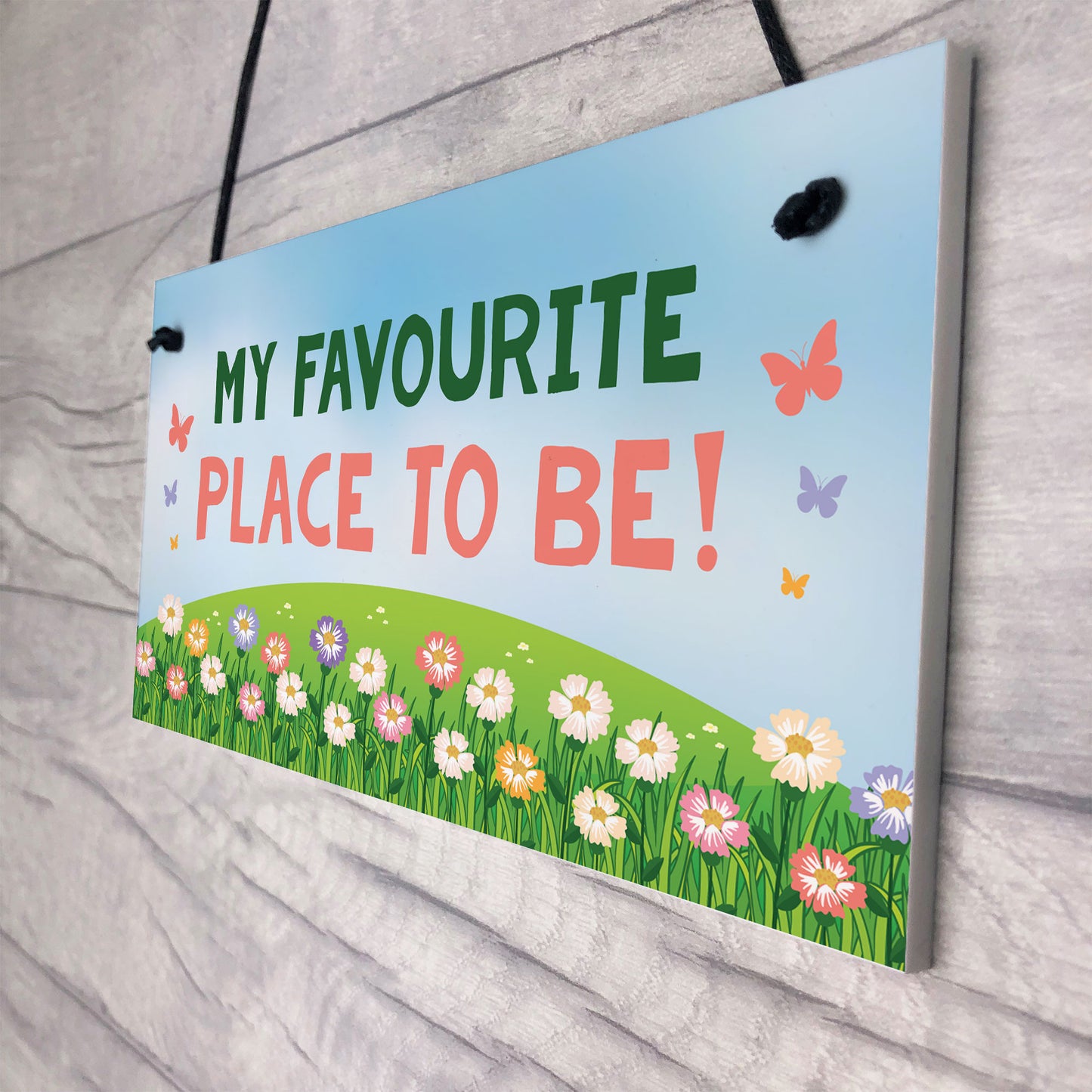 Hanging Garden Signs MY FAVOURITE PLACE Summerhouse Sign