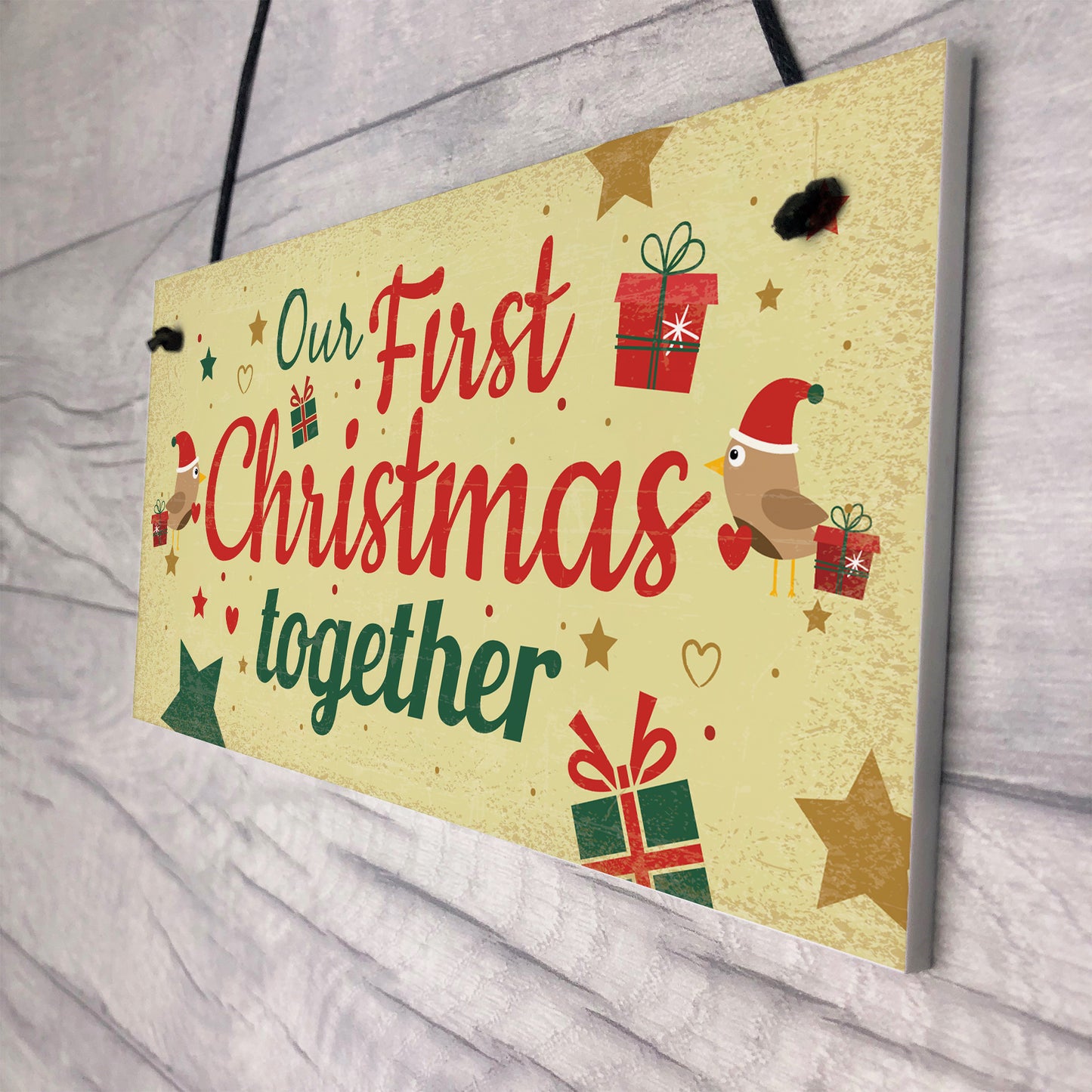 Couples First Christmas Together Plaque Xmas Tree Decoration