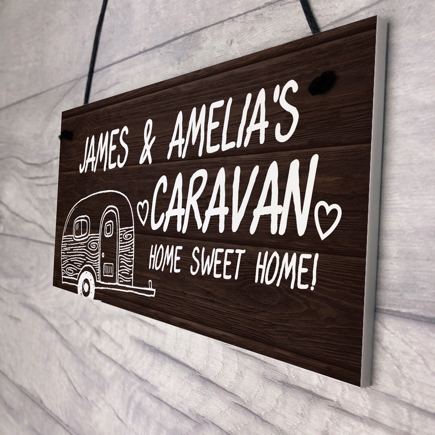 Novelty Caravan Personalised Sign Novelty Caravan Motorhome