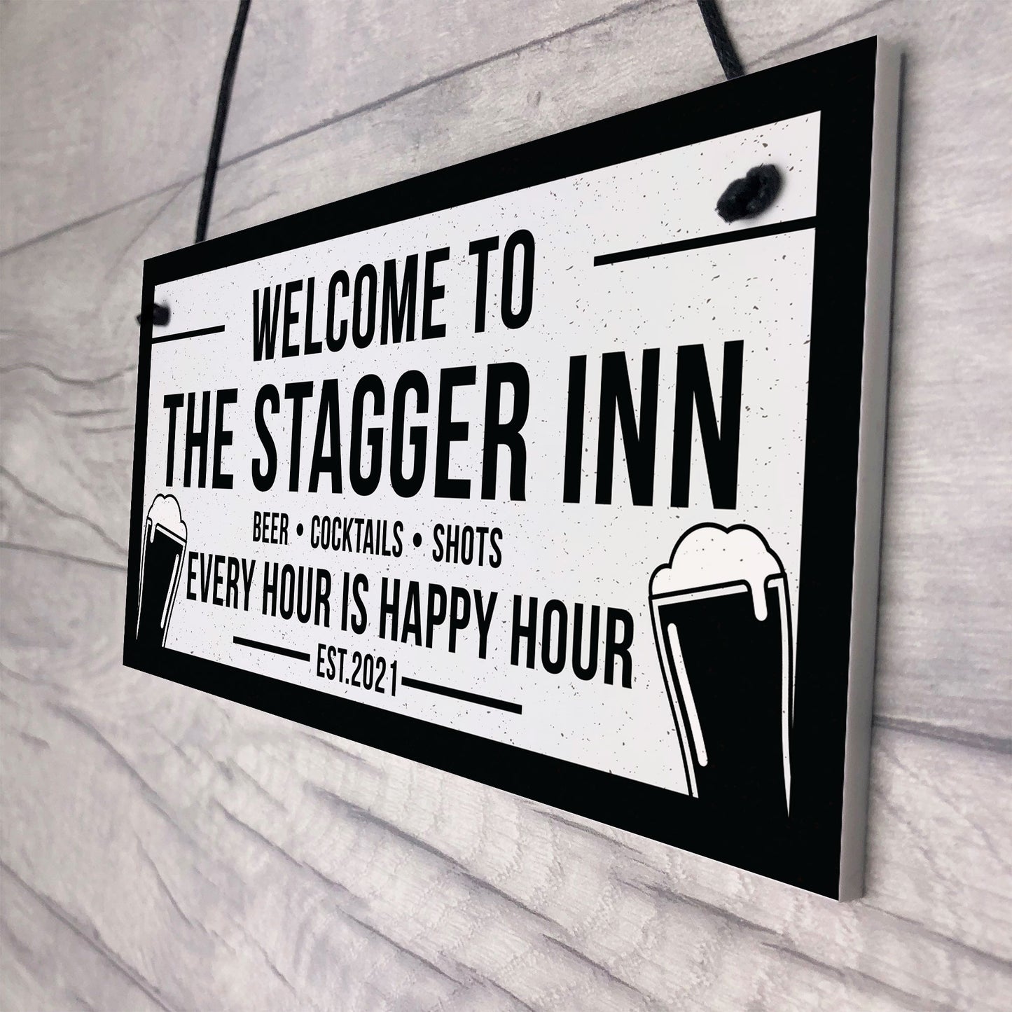 Funny Personalised Bar Signs Plaques Novelty Garden Shed Signs