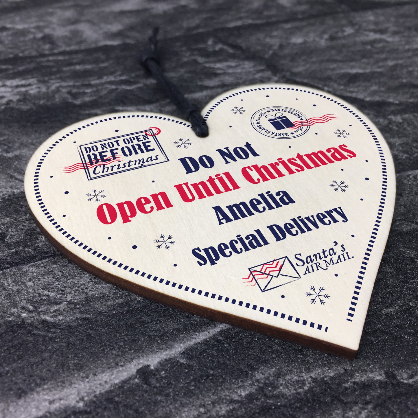 DO NOT OPEN UNTIL CHRISTMAS Personalised Gift Tag For Xmas