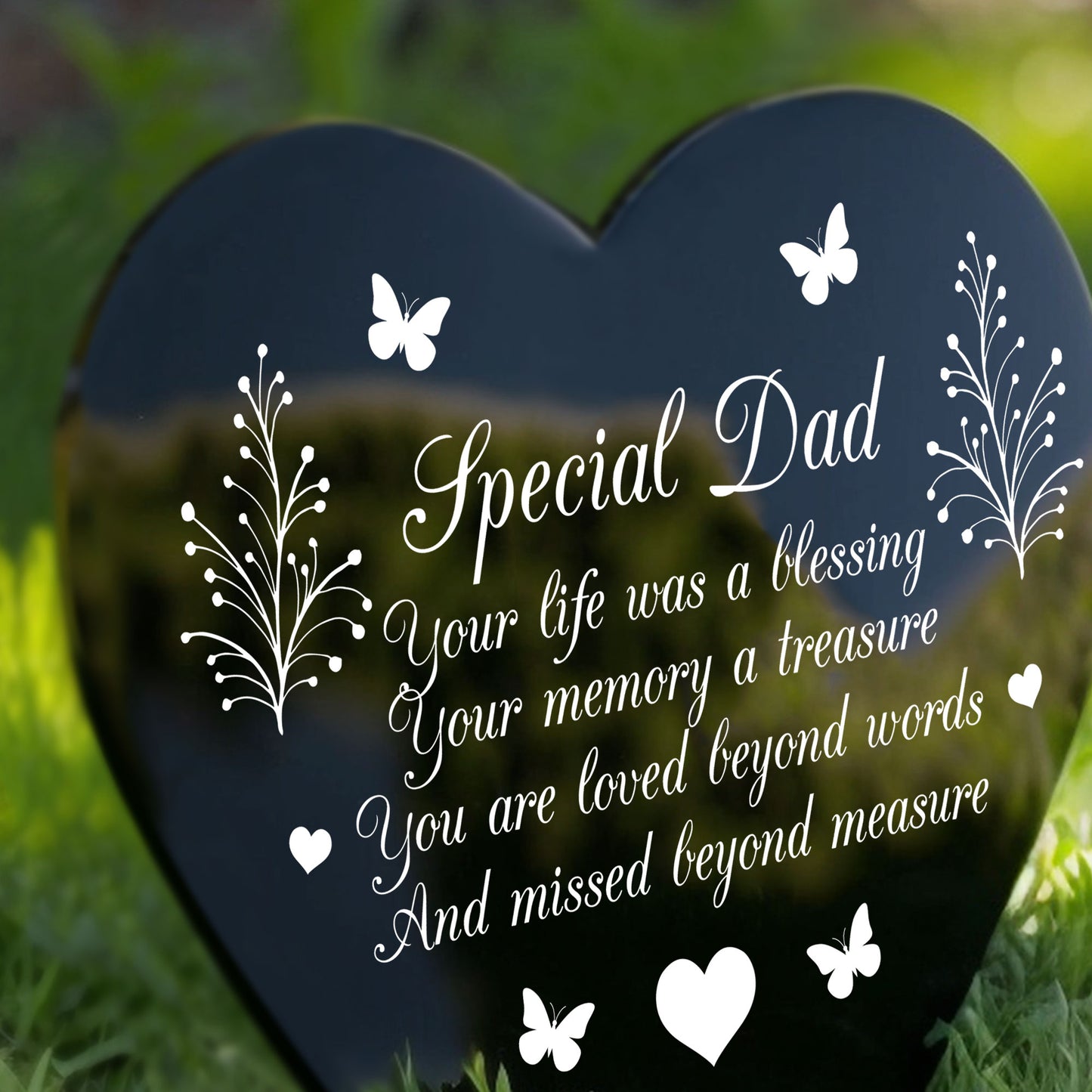 Dad Graveside Plaque Grave Marker Memorial Remembrance Decor
