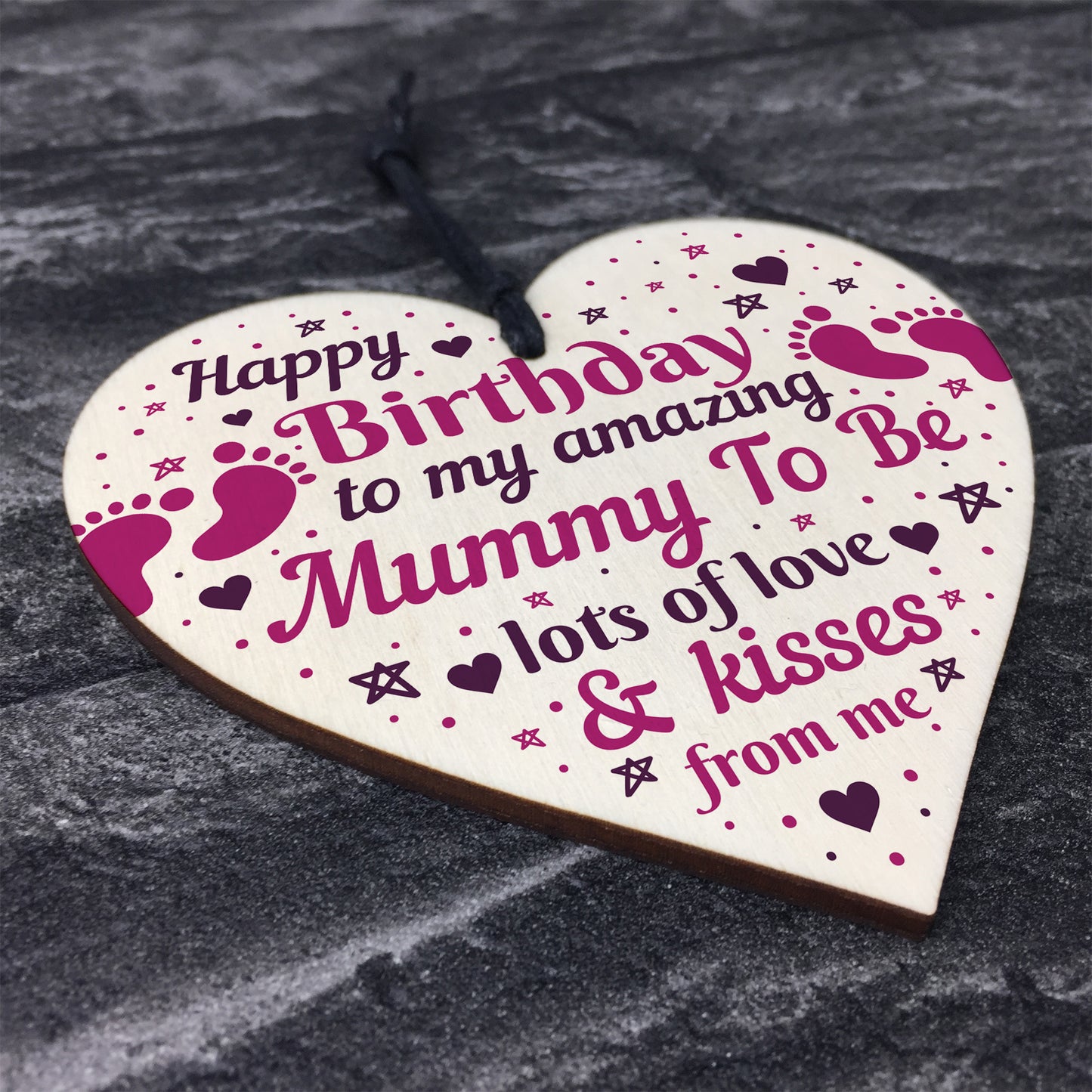 Mummy Gifts Wood Heart Mummy To Be Birthday Cards From Bump