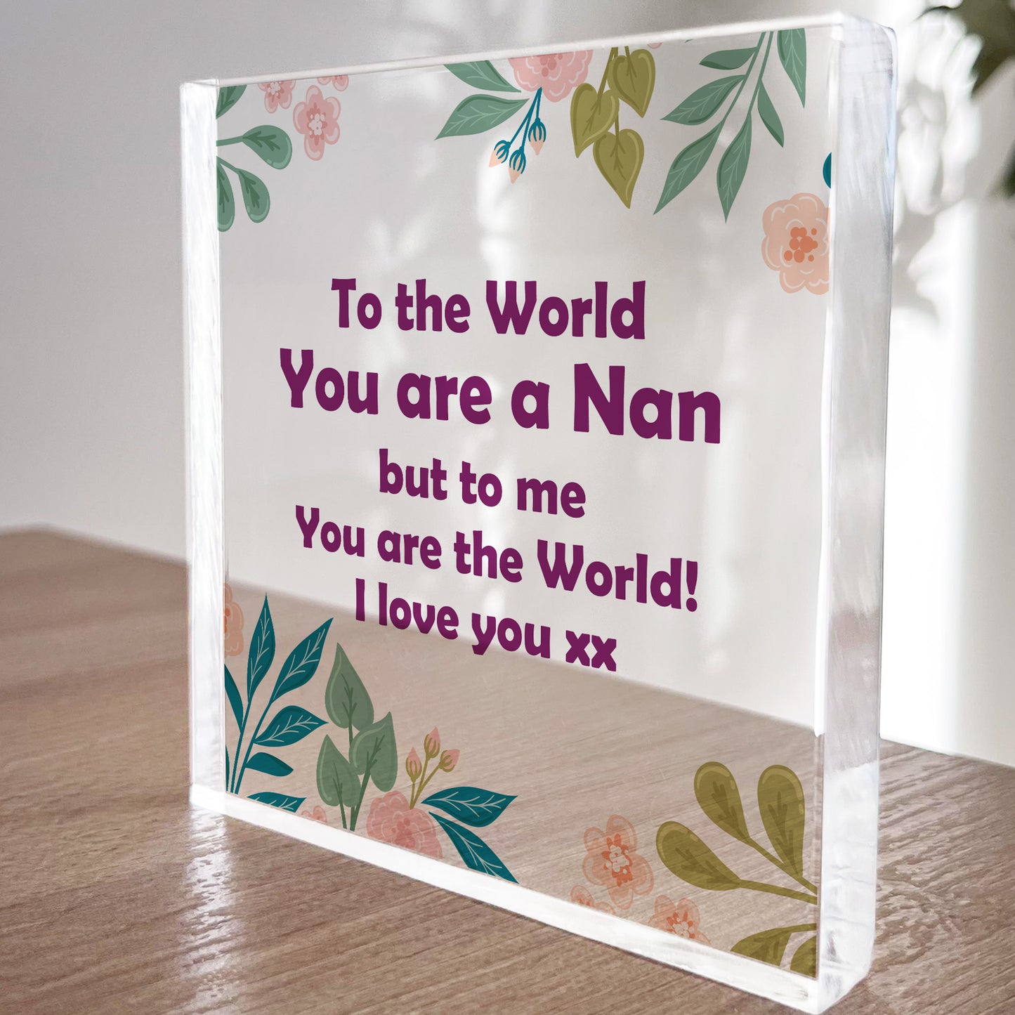 Nan Gifts Acrylic Block Special Nan Gifts For Christmas Birthday