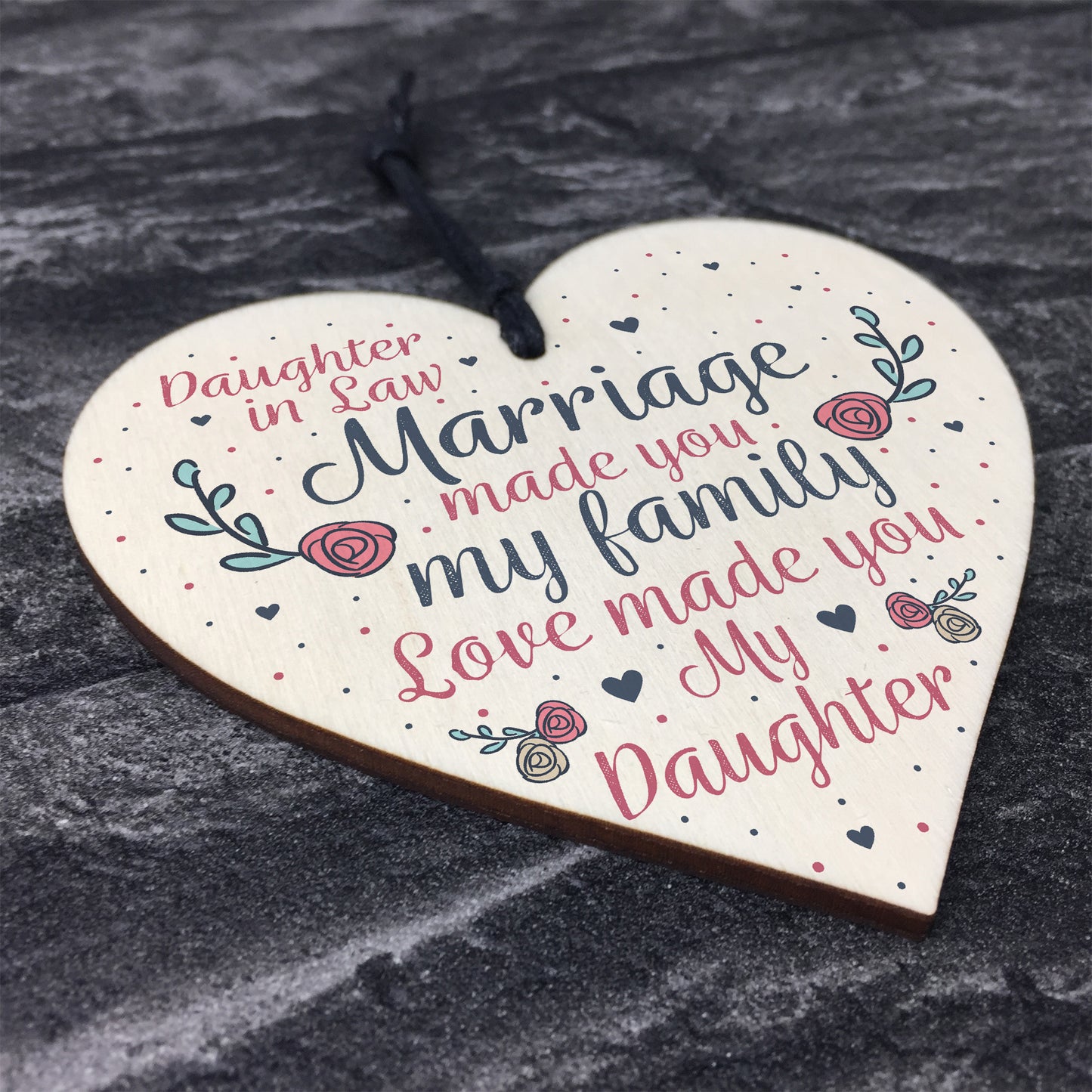 Wood Plaque Mother Daughter In Law Gift Wedding Birthday Gift