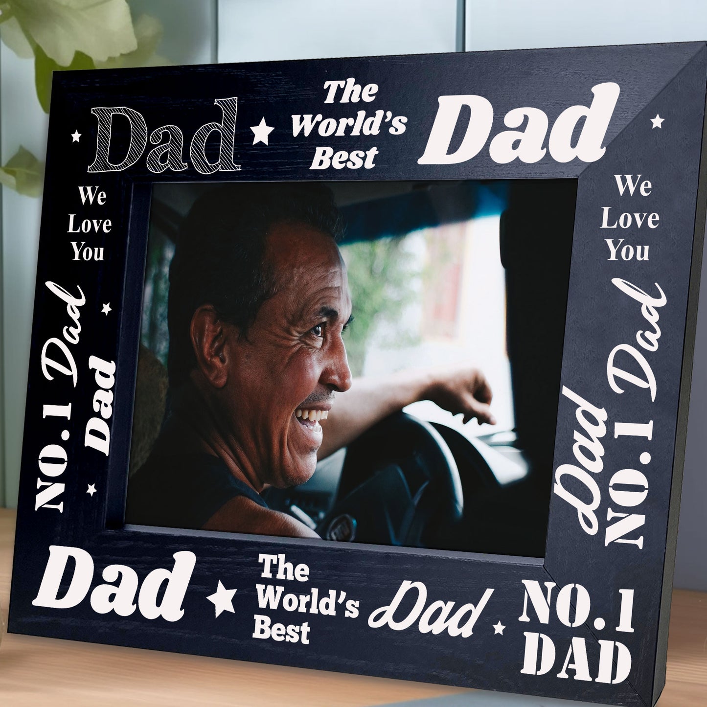 Fathers Day Birthday Gift For Dad Daddy Wooden Photo Frame