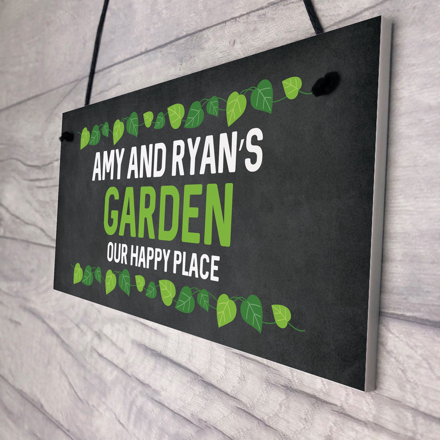 Personalised Shabby Chic Garden Sign Hanging Summerhouse Sign