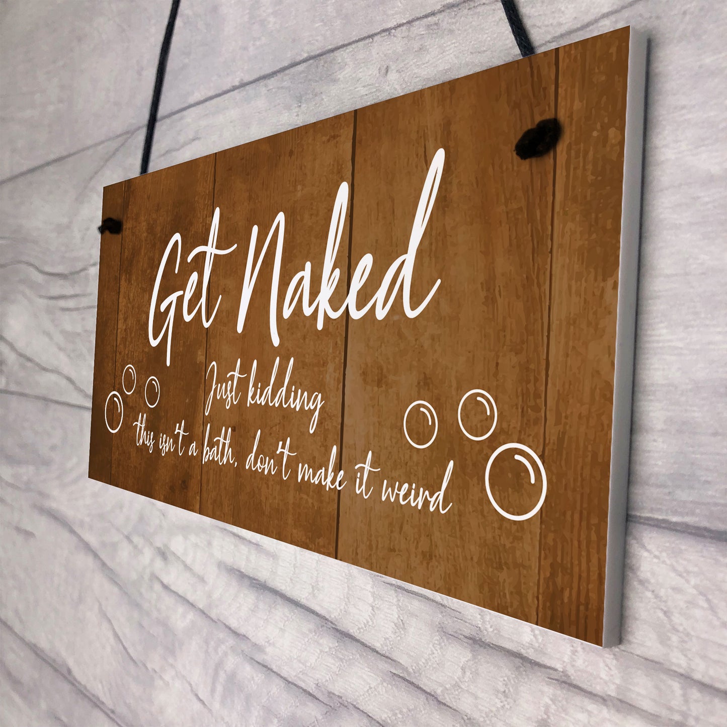 Funny Hot Tub Sign Get Naked Hot Tub Accessories Garden Sign