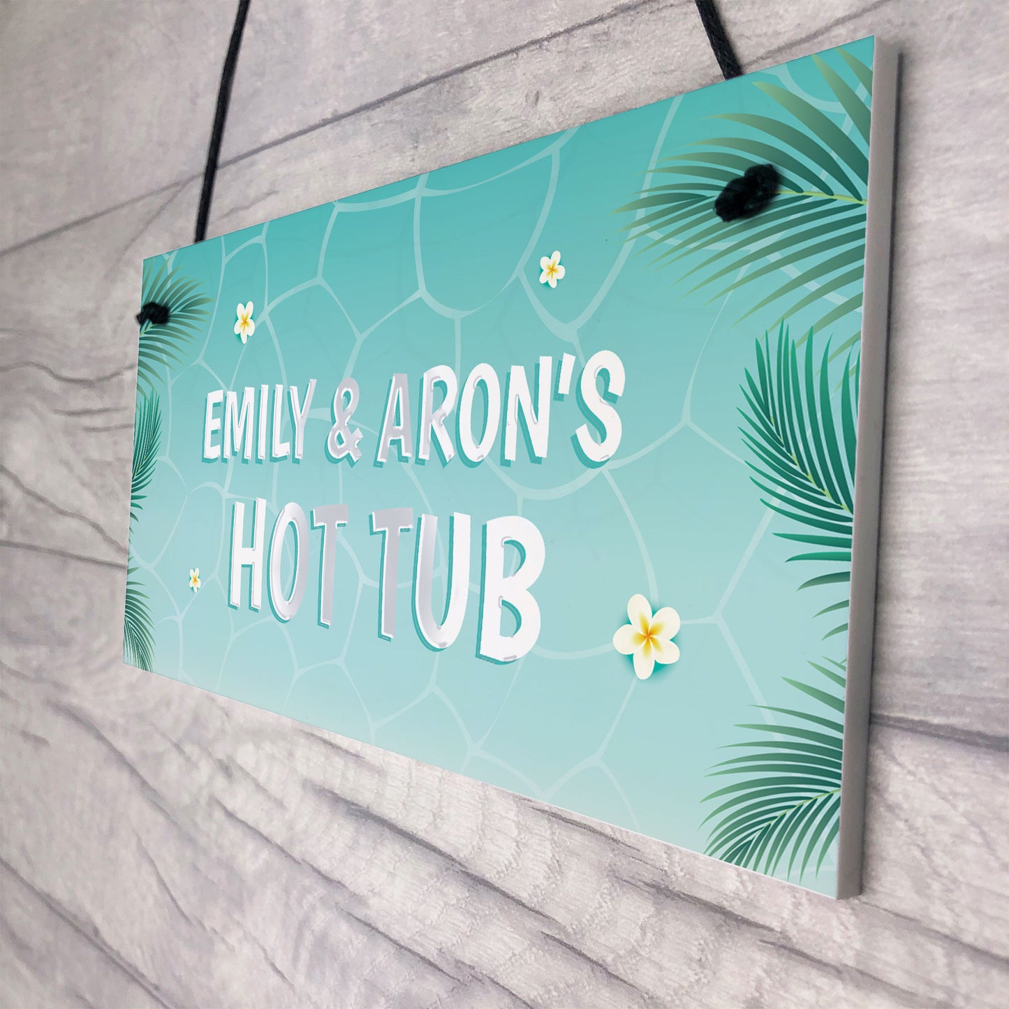 Personalised Hot Tub Sign And Plaque Garden Shed Wall Sign Decor