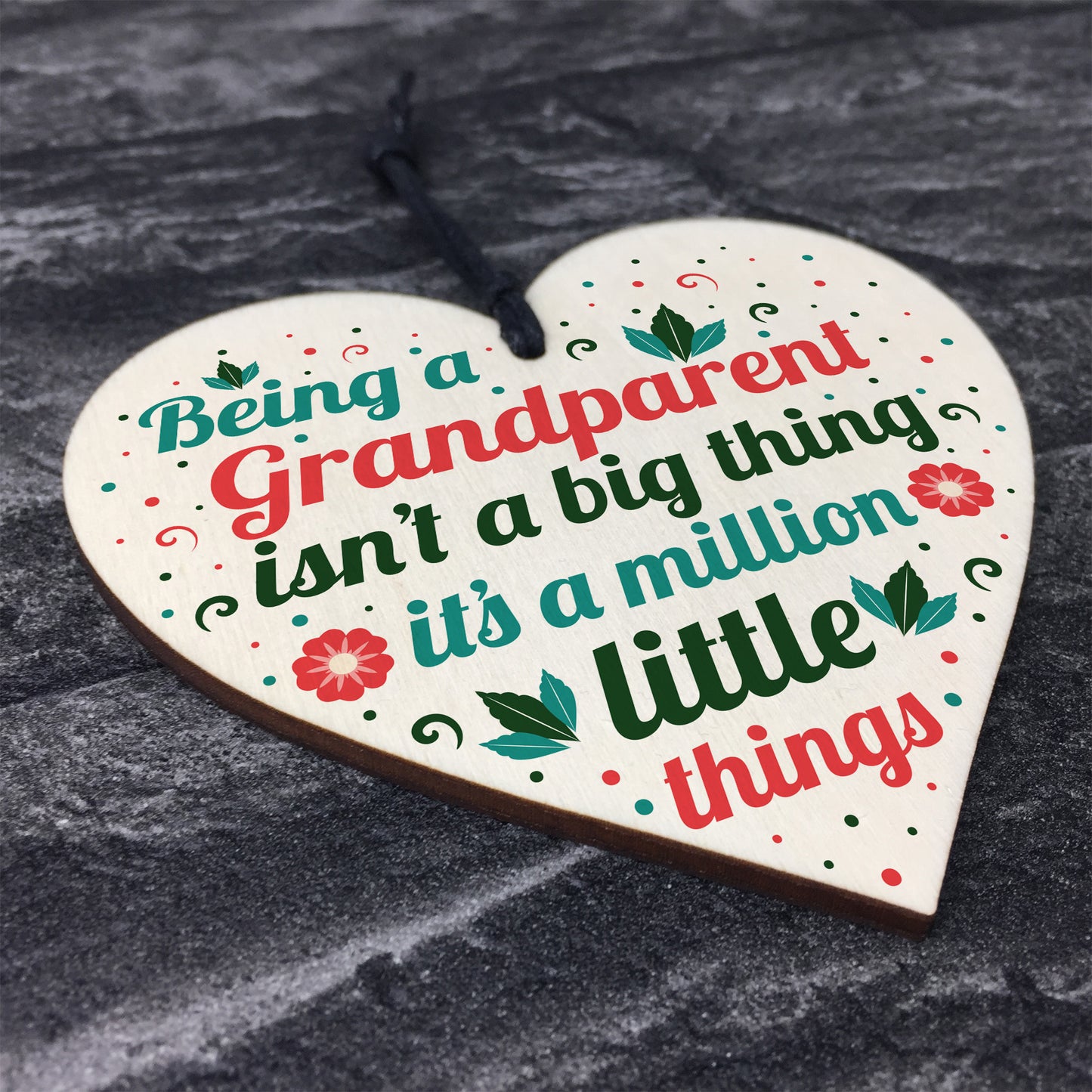 Grandma And Grandpa Gifts For Nan And Grandad Wooden Heart