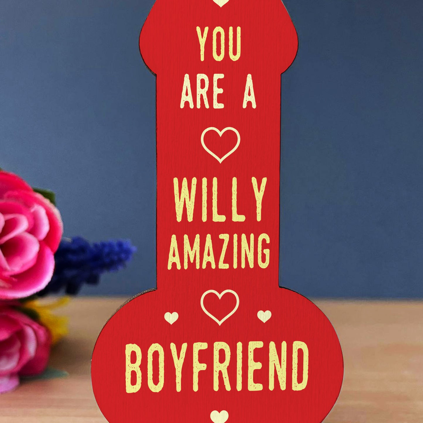 Valentines Gift For Him Partner Boyfriend Wood Plaque Thank You