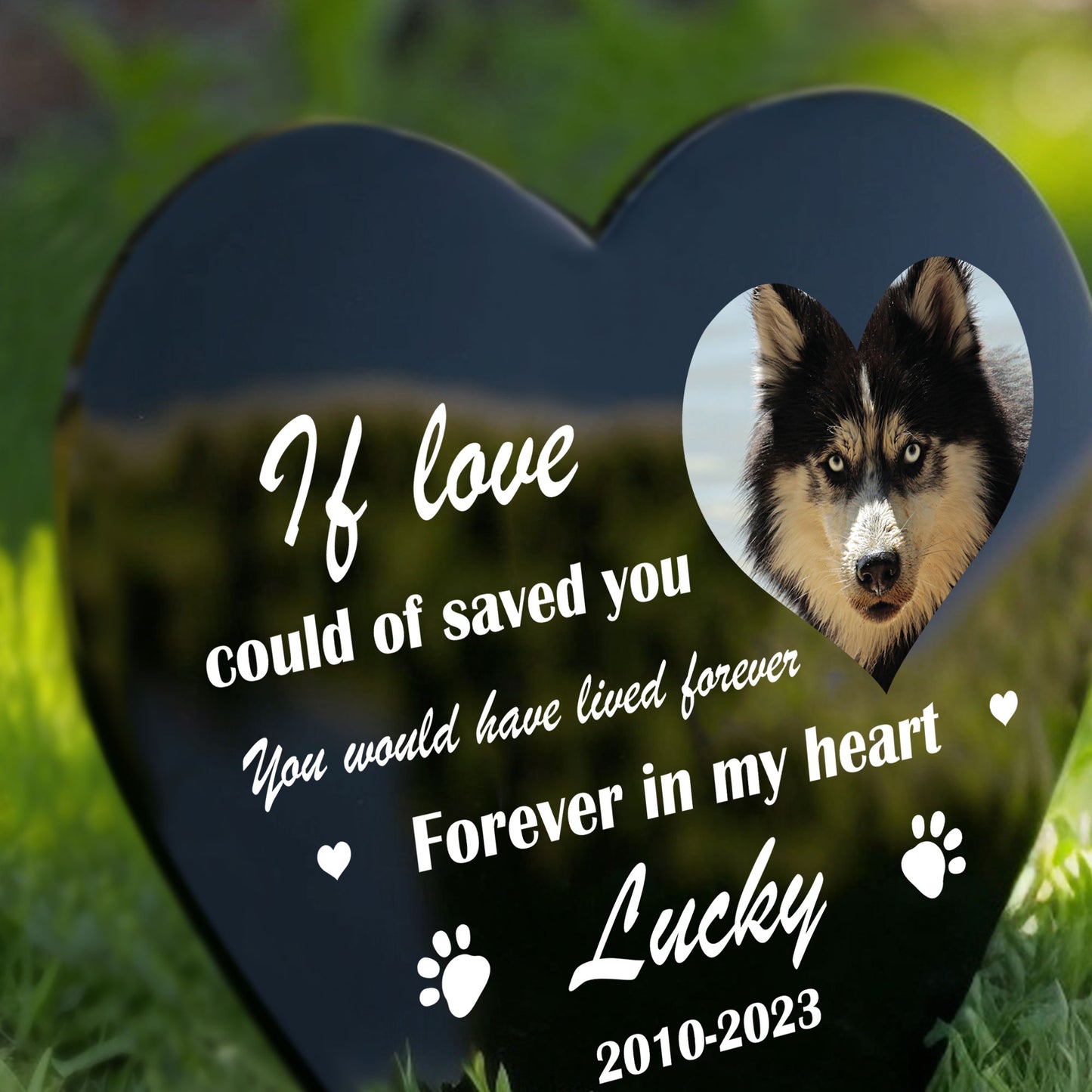 Personalised Dog Memorial Plaque For Garden Pet Cat Memorial