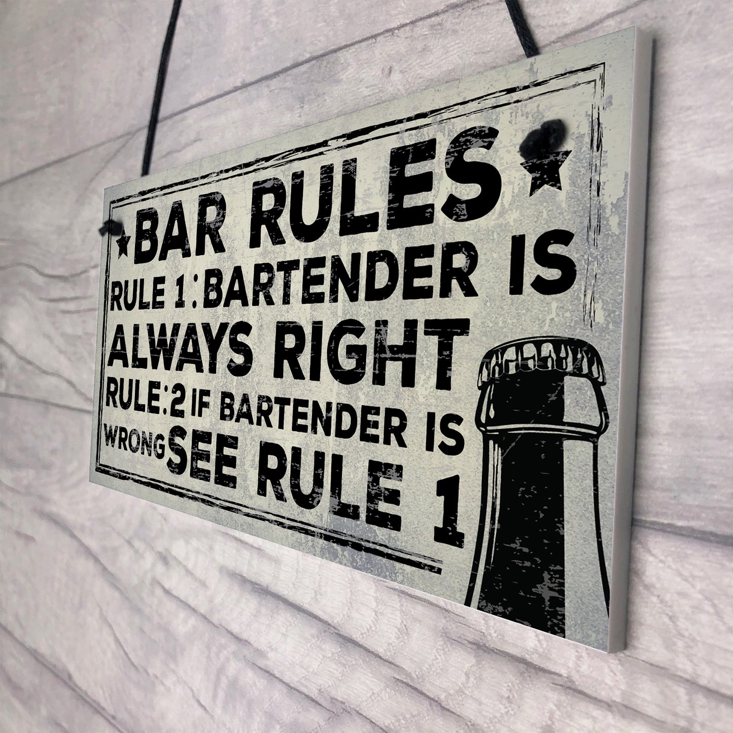 Always Right Bartender FUNNY Pub Landlord Alcohol Beer Gift
