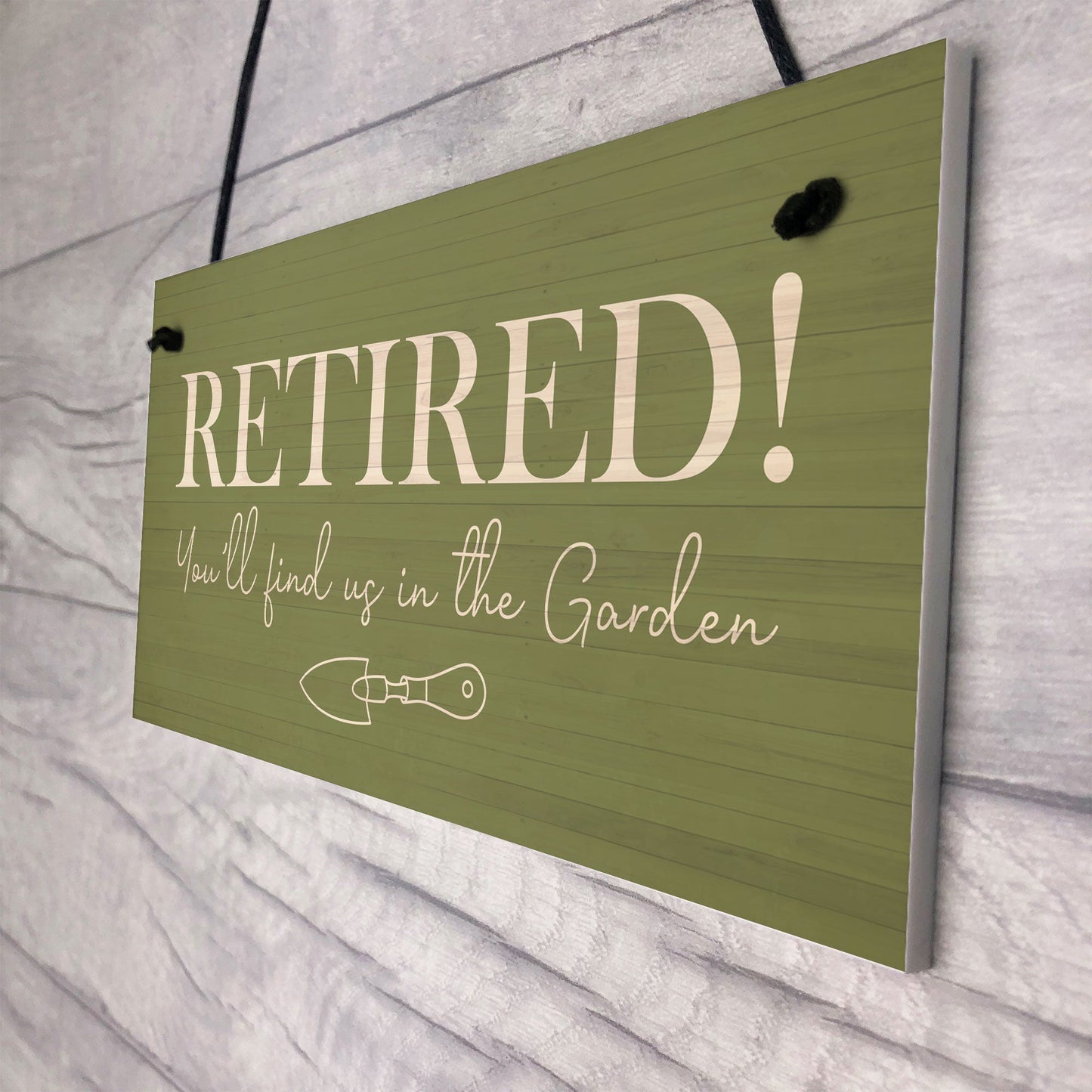 Funny Garden Sign Novelty Retirement Gift Hanging Door Shed Sign
