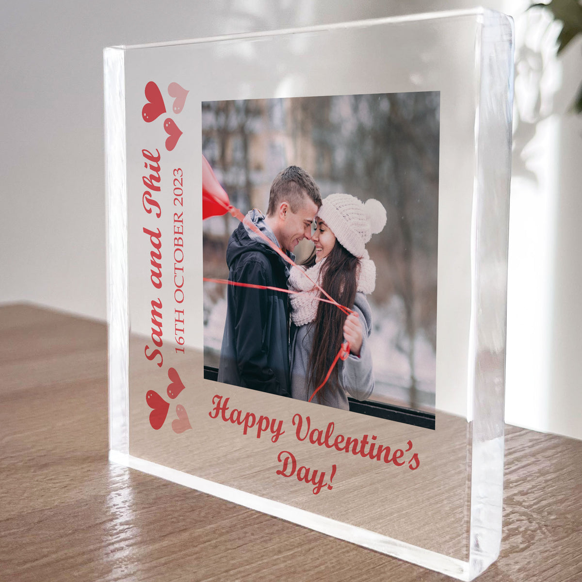 Valentines Day Gift For Boyfriend Girlfriend Personalised Plaque