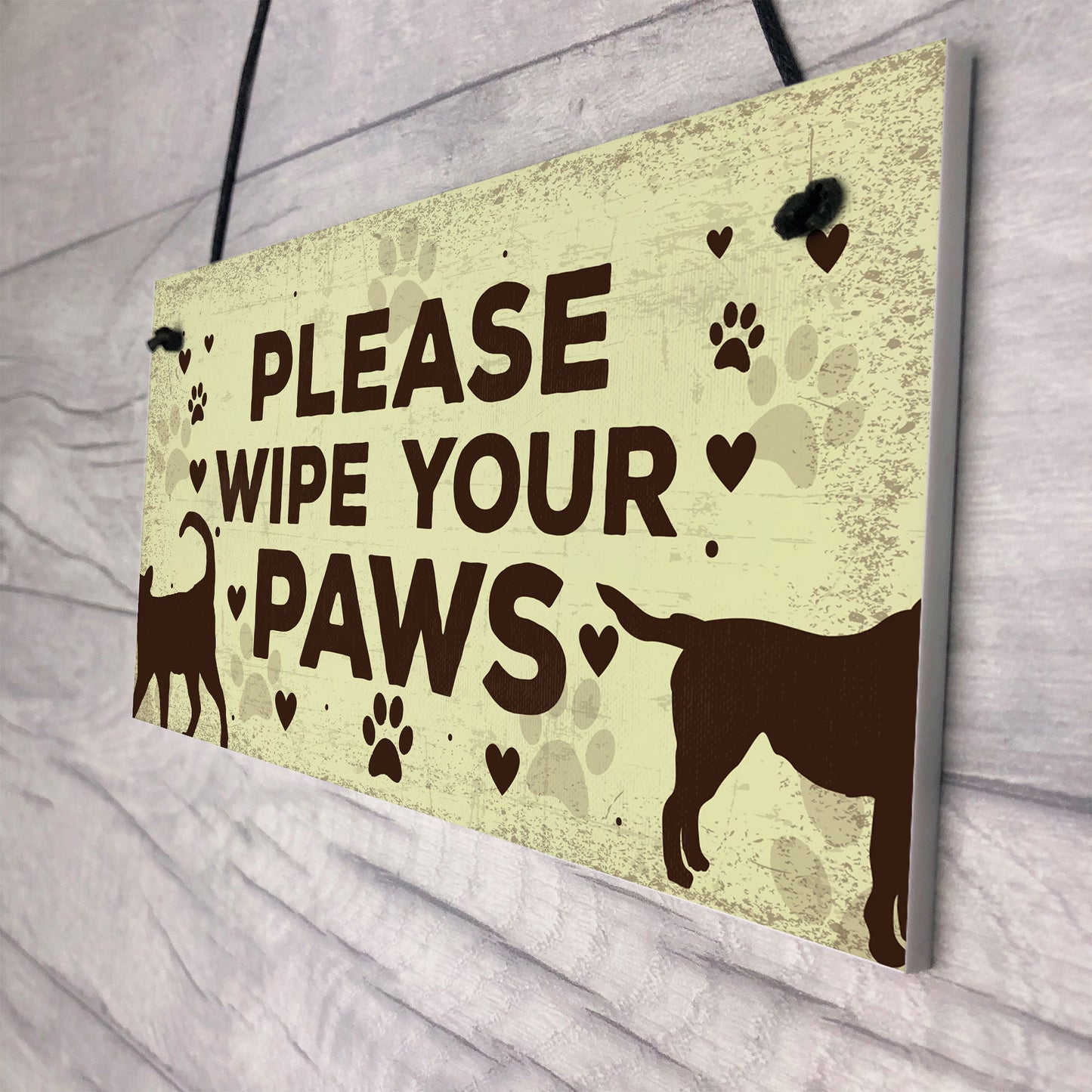 Animals Welcome Sign Hanging Plaque Dog Signs For Home Sign