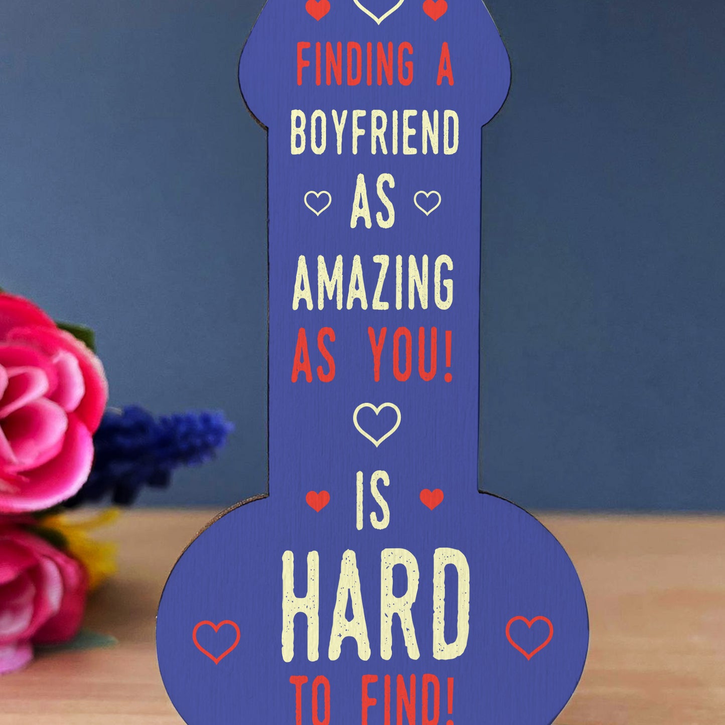 Valentines Gift For Him Partner Boyfriend Wood Plaque Funny