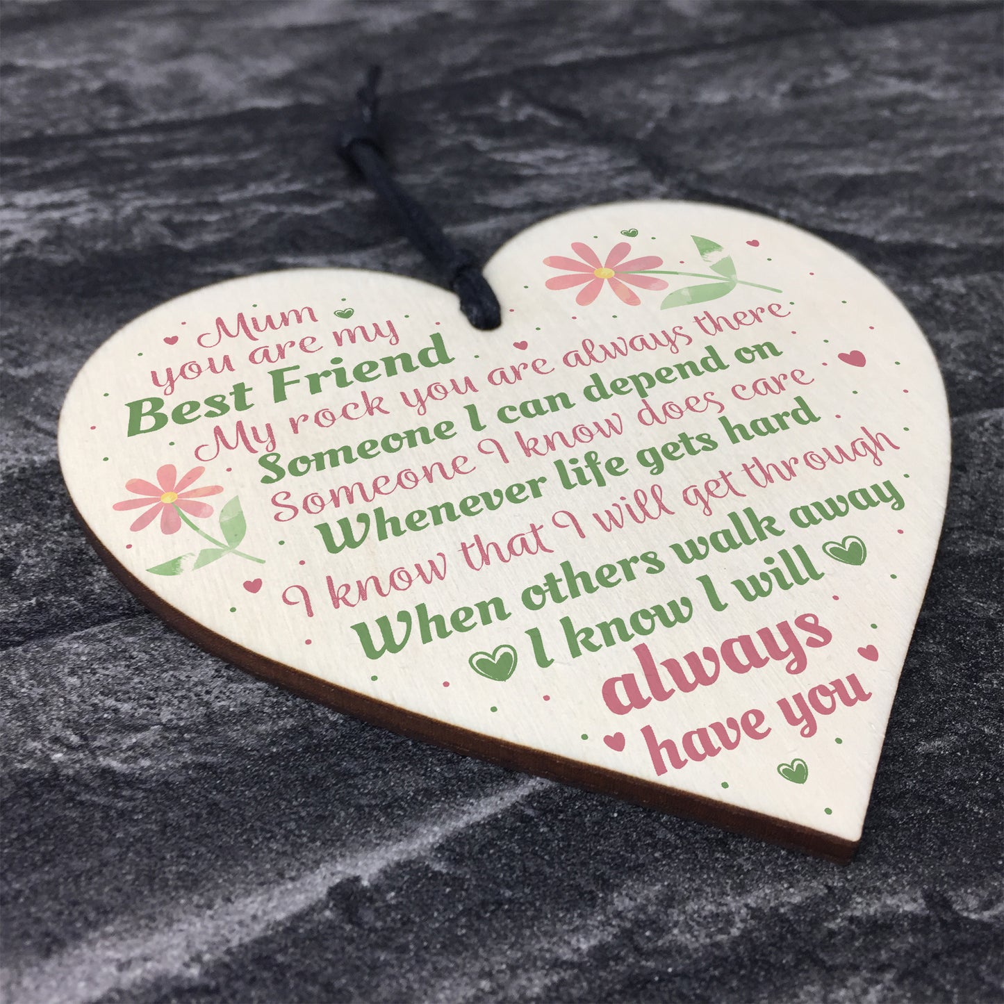 Mum Mumy Best Friend Friends Plaque Heart Birthday Thank You