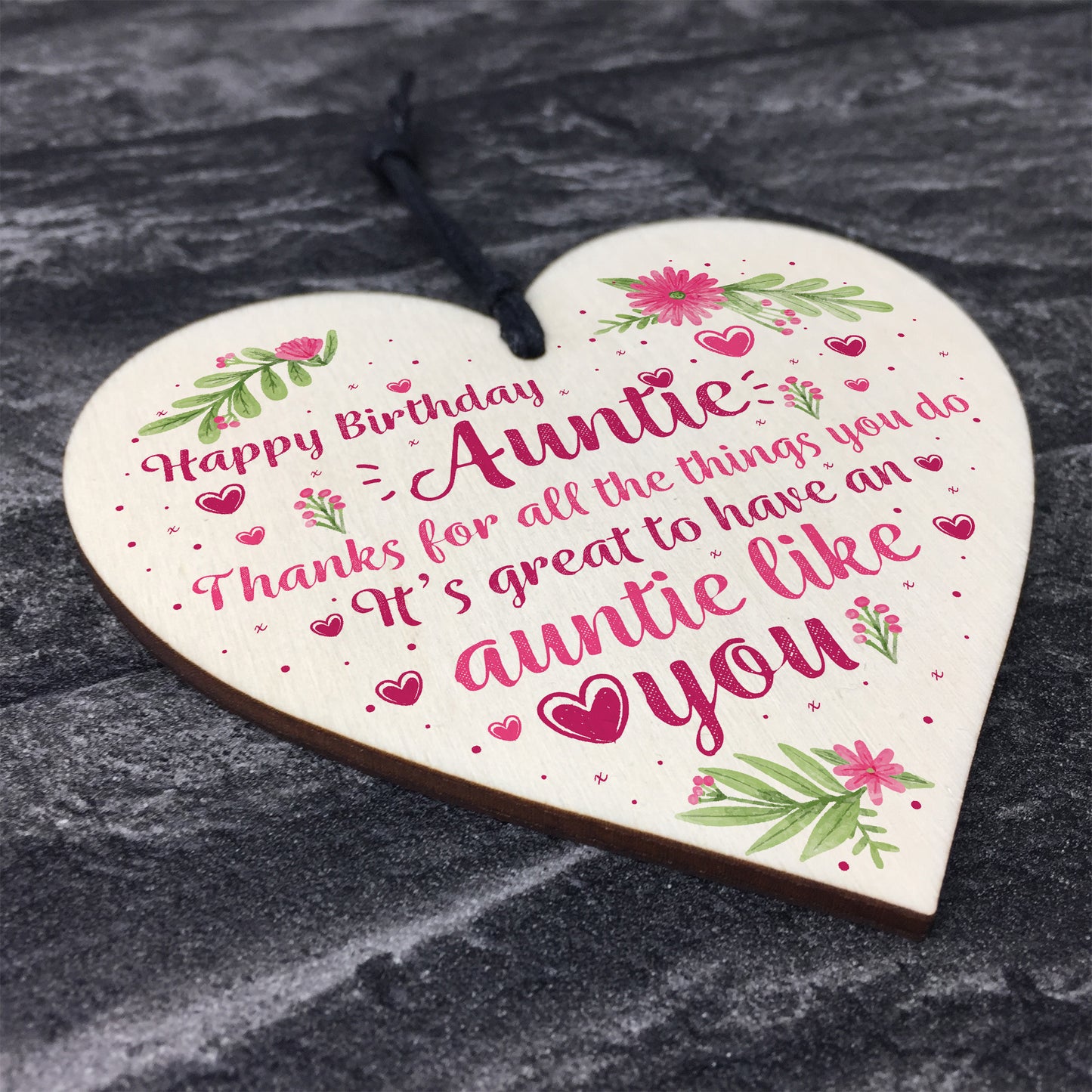 Auntie Gifts For Birthday Shabby Chic Wood Heart Best FRIEND