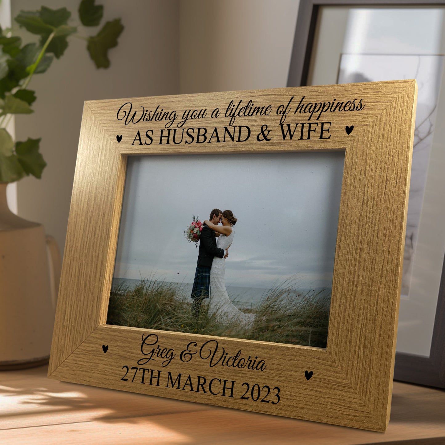 Personalised Mr And Mrs Photo Frame Wedding Gifts For Couple