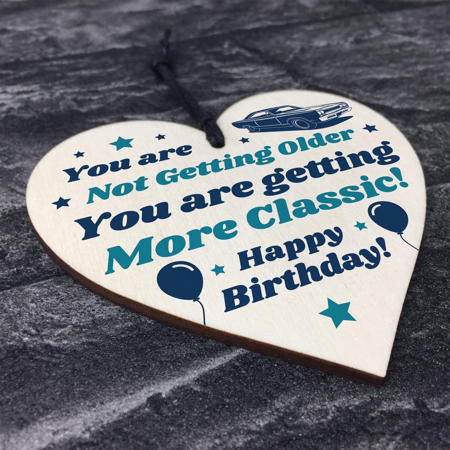 Birthday Gifts For Him Wooden Heart Gift For Dad Grandad Uncle