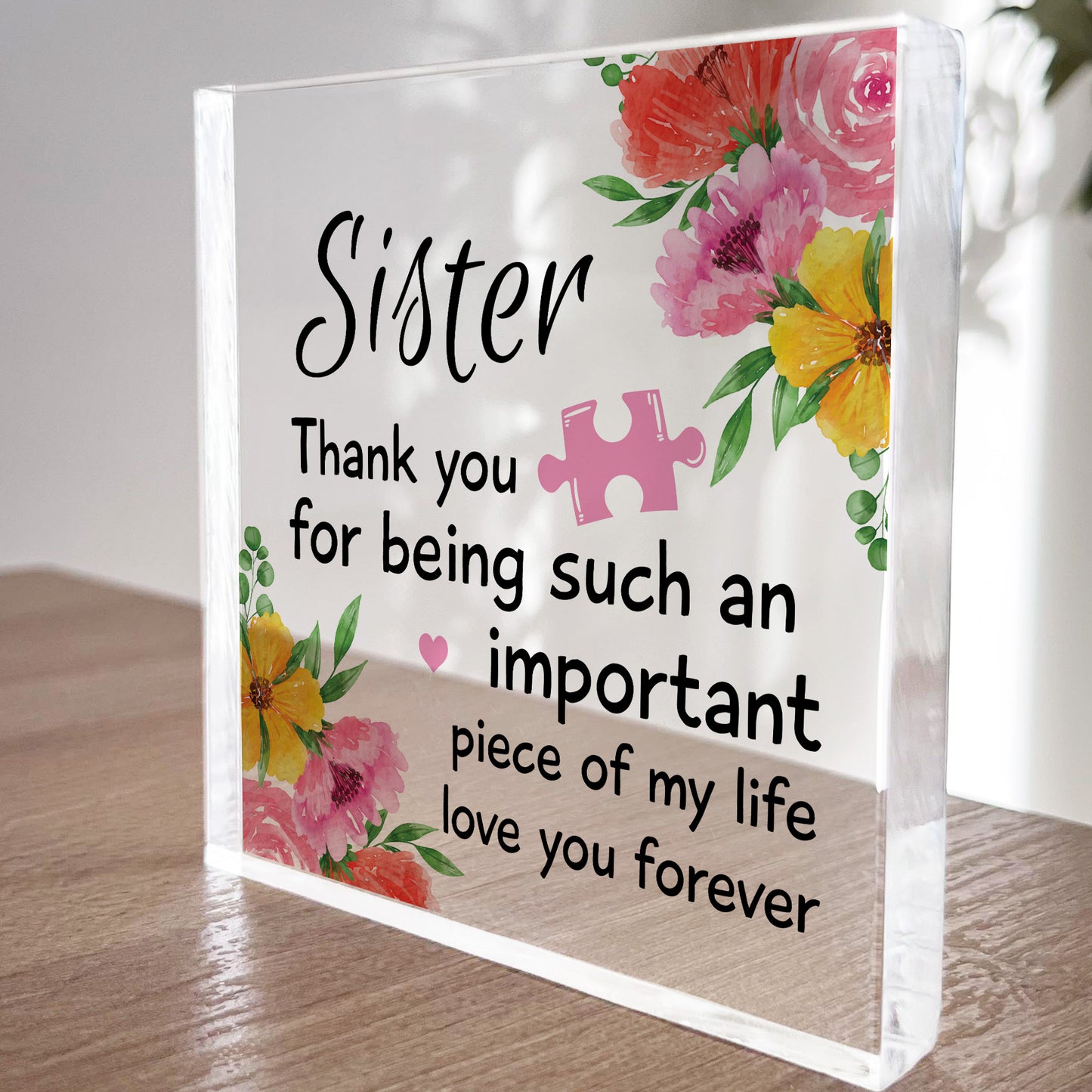 Gift for Sister Acrylic Block Mum Gifts Nan Birthday Gift Idea