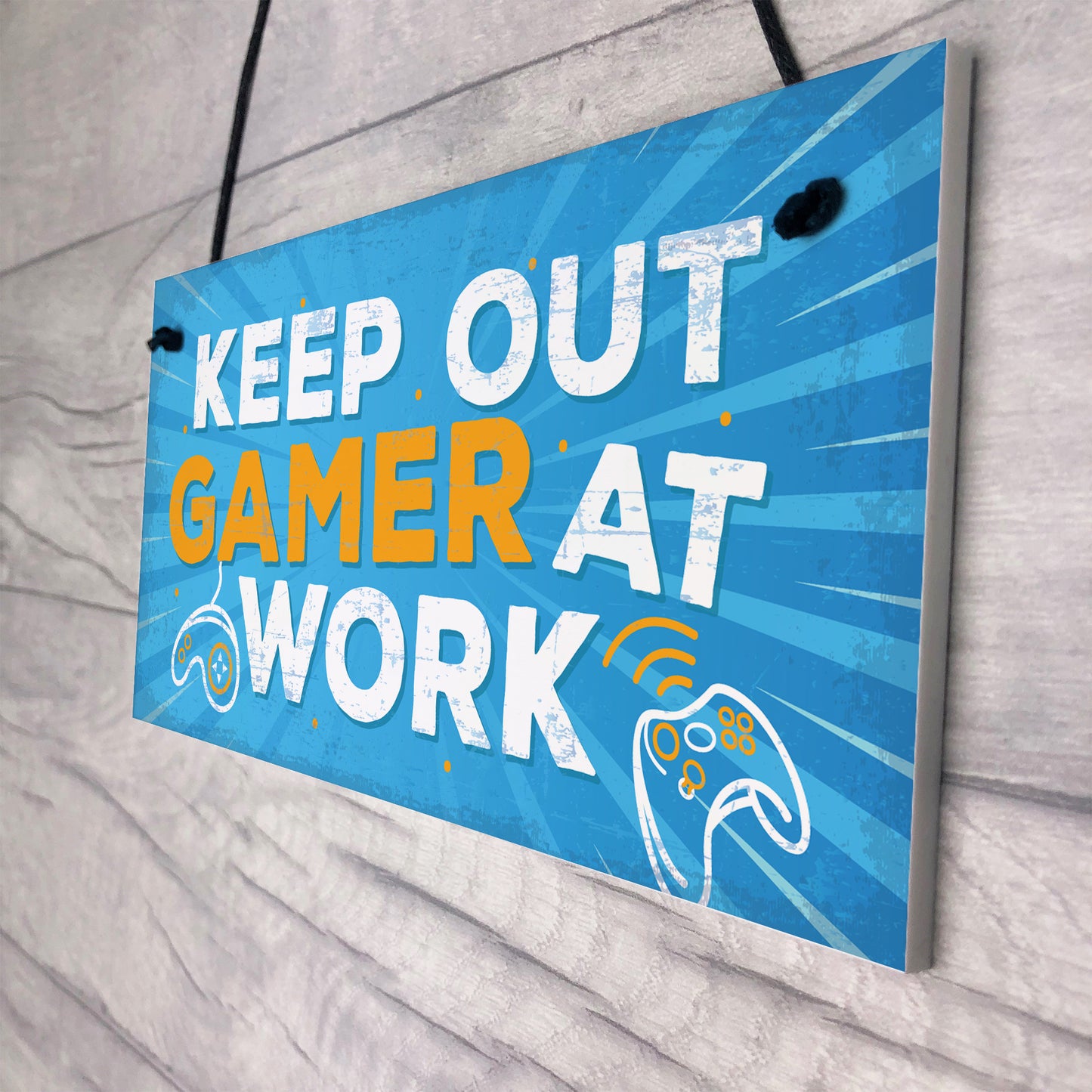 Keep Out Gamer At Work Man Cave Door Plaque Dad Brother Gifts