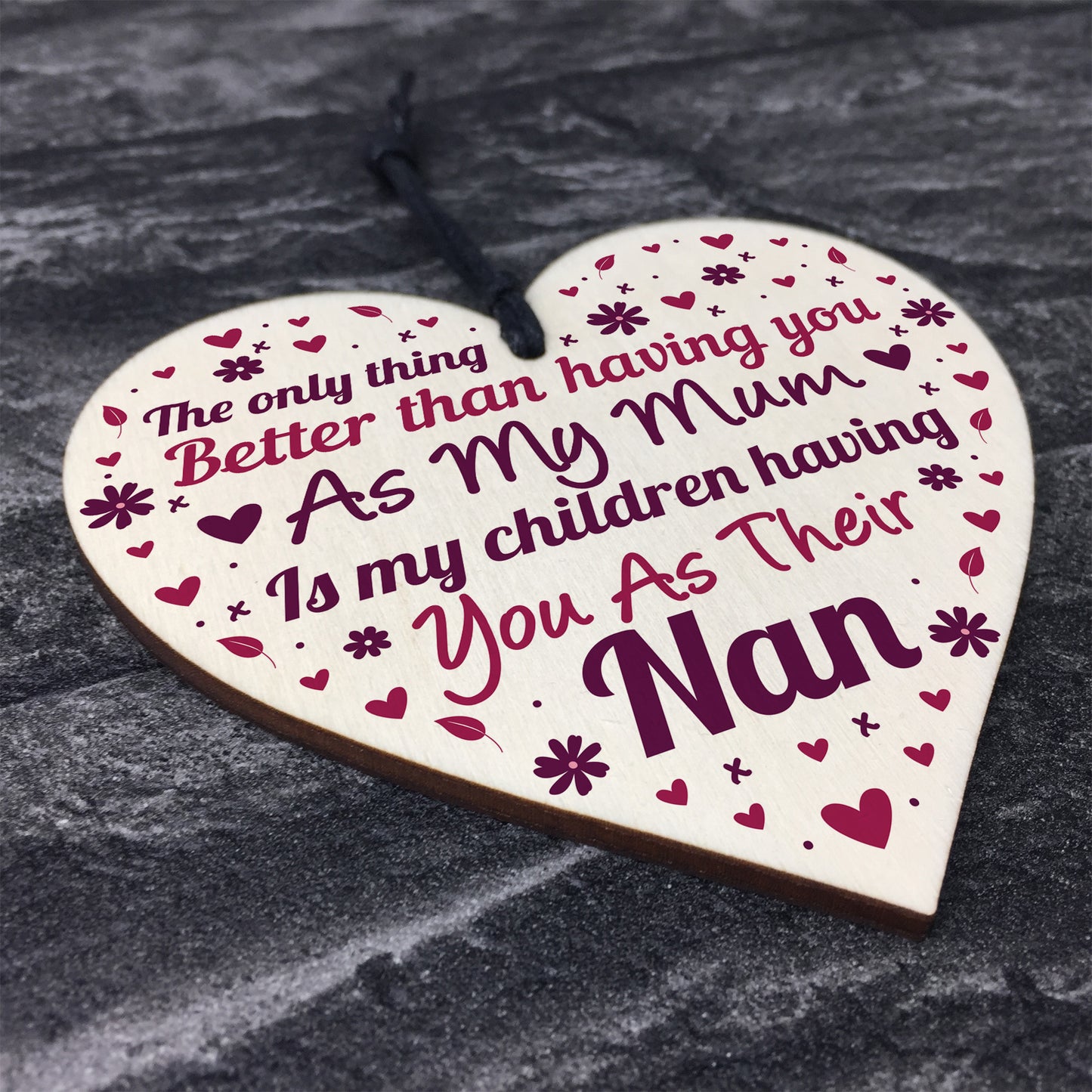 Mother's Day Gift For Mum Nan Nanny Gift From Granddaughter Sign