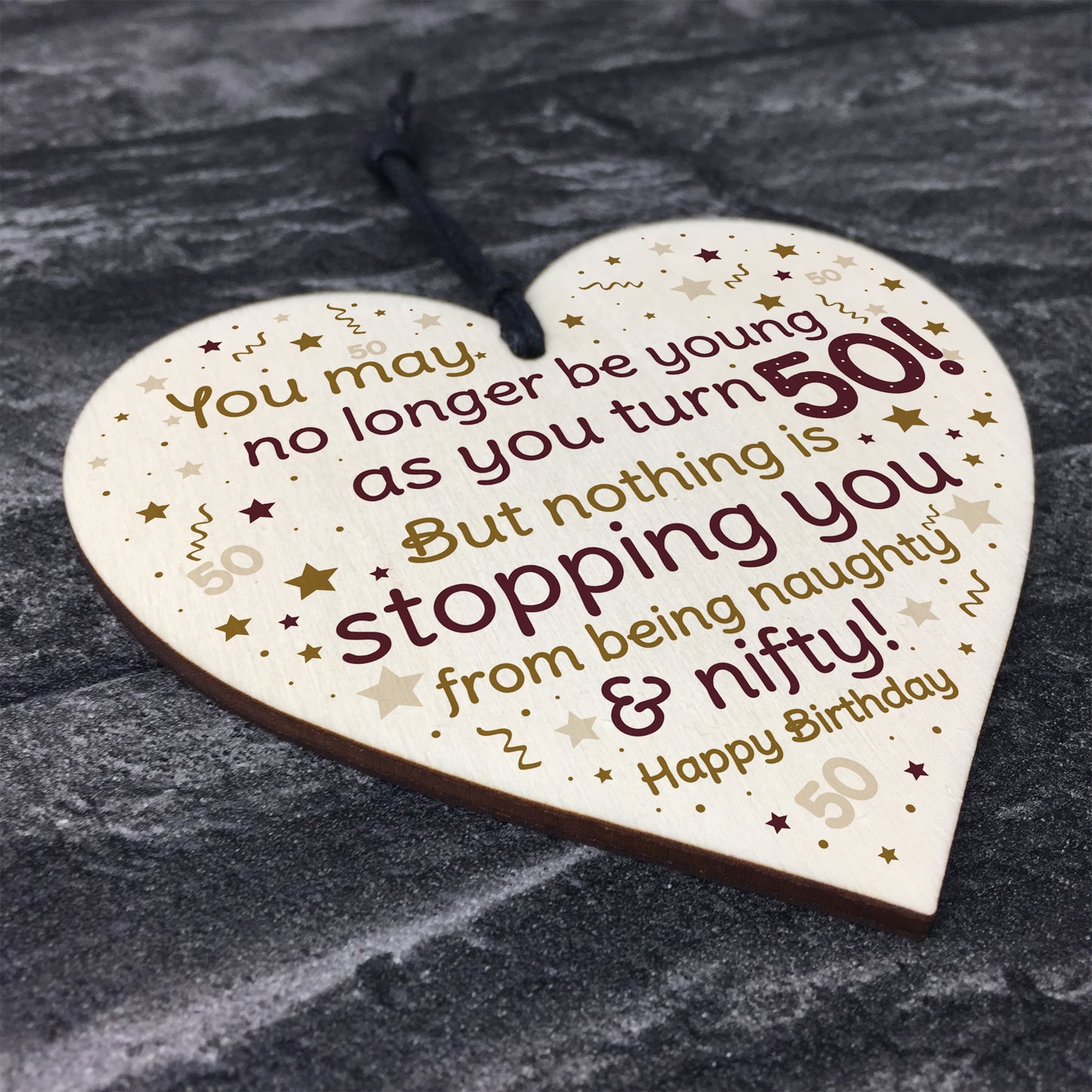 50th Birthday Gift For Men Women Funny 50th Birthday Card Sign