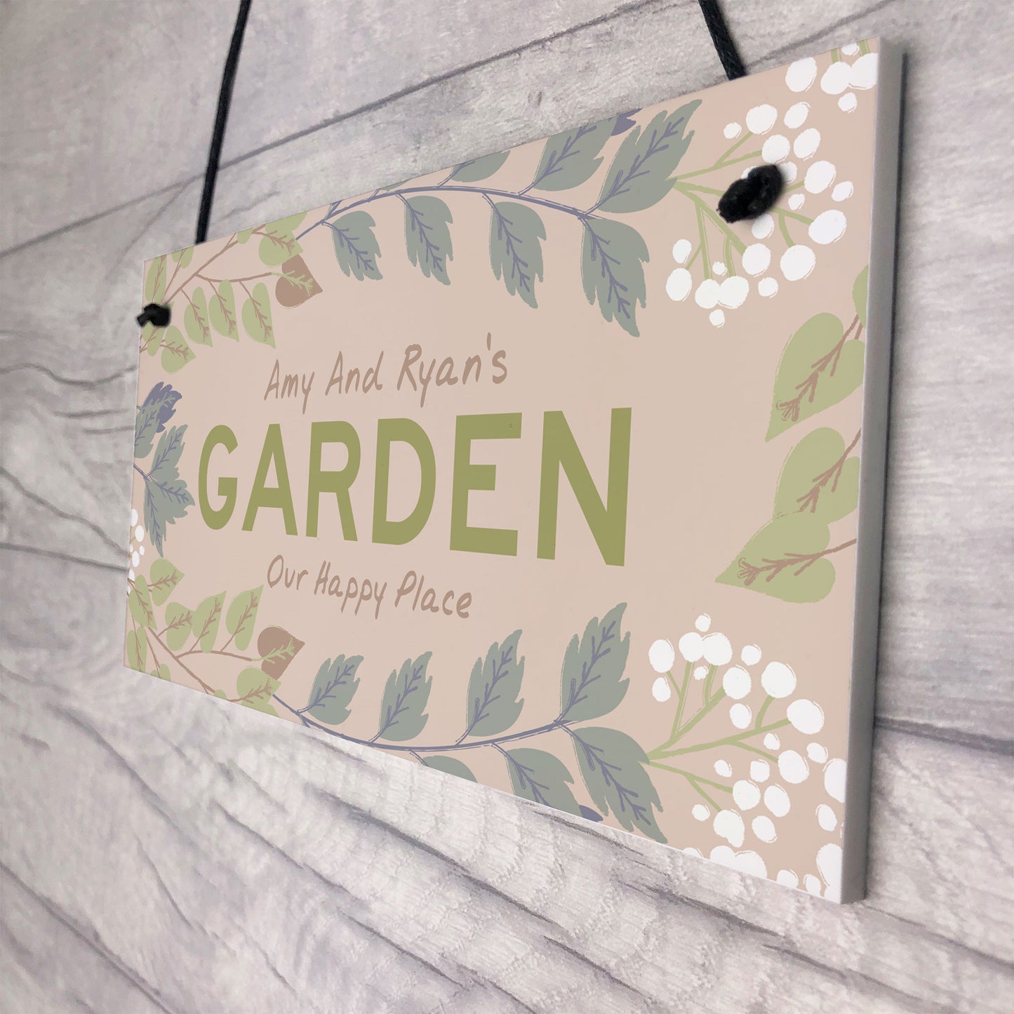 Personalised Garden Sign Home Decor Floral Summerhouse Sign