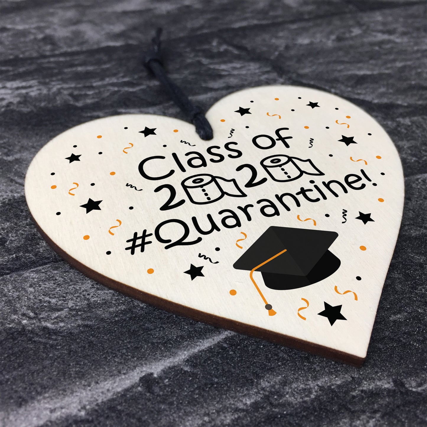 Funny Graduation Gift For Daughter Son Wood Heart Class Of 2020