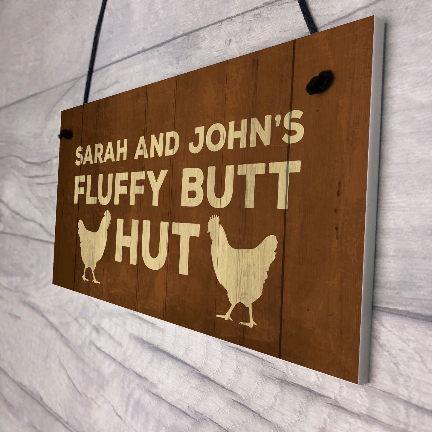 Novelty PERSONALISED Chicken Coop Sign For Garden Chicken Sign