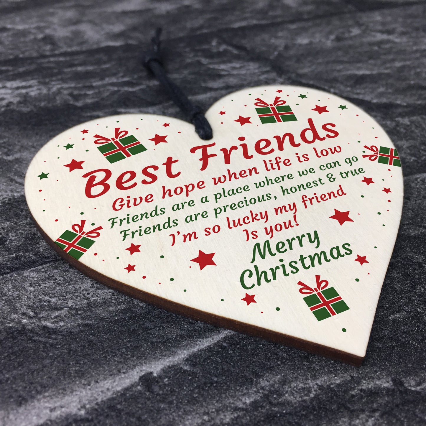Best Friend Gifts Poem Heart Christmas Gift For Friend BFF