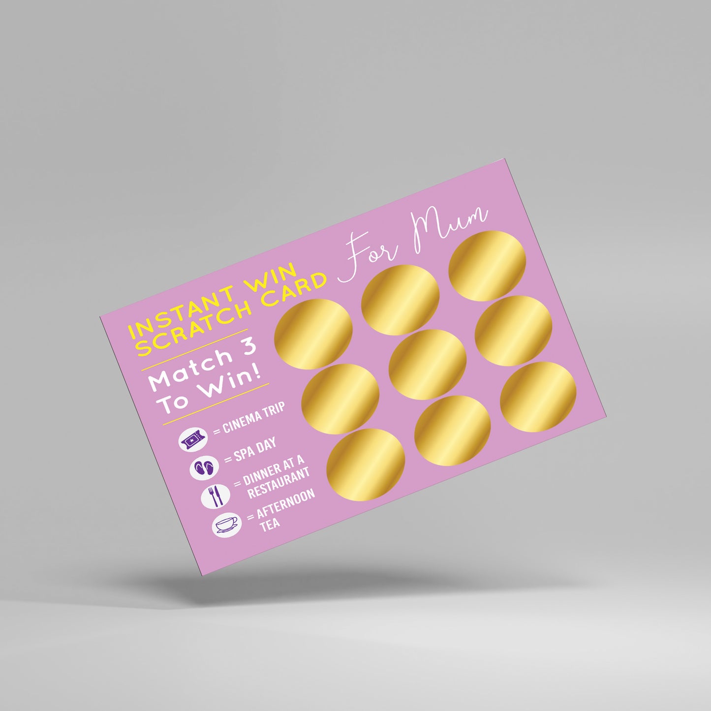 Mum Scratch Card Surprise Birthday Gift Mum Mothers Day Gifts
