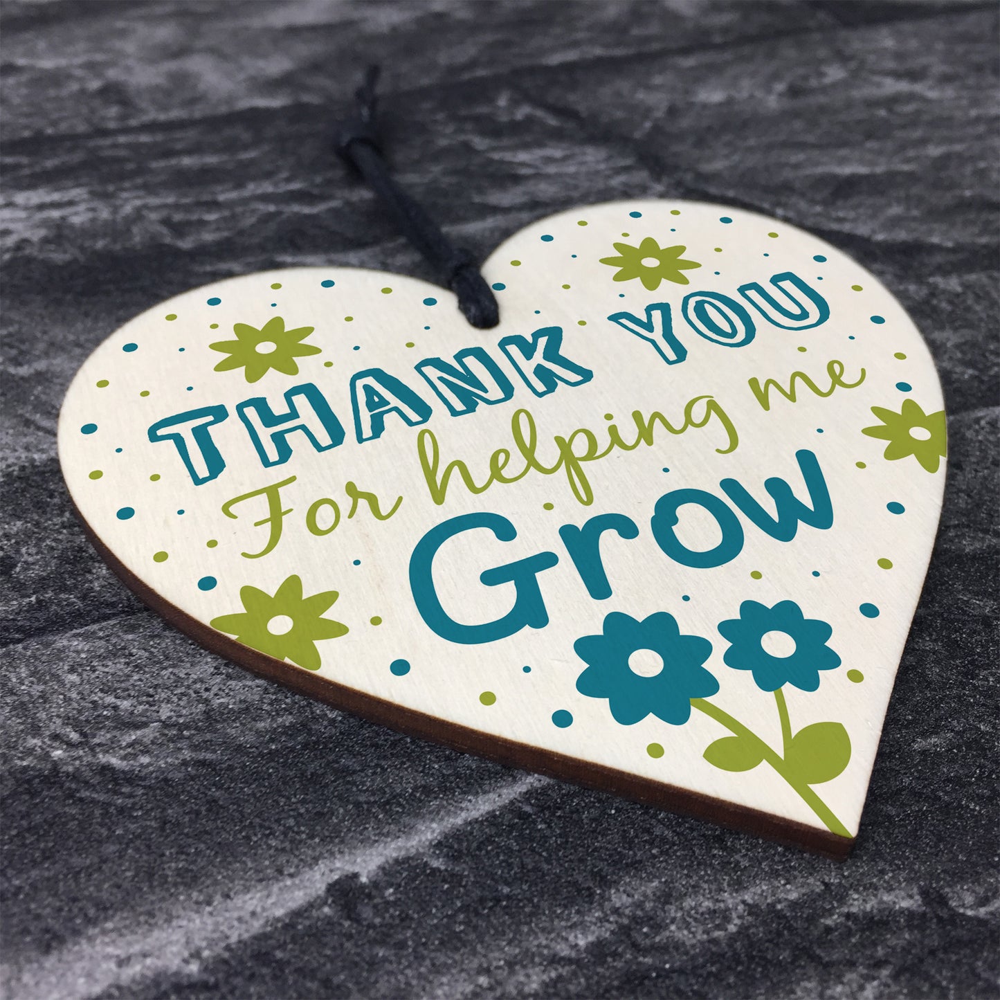 Teacher Teaching Assistant Thank You Gift Wooden Heart Gift
