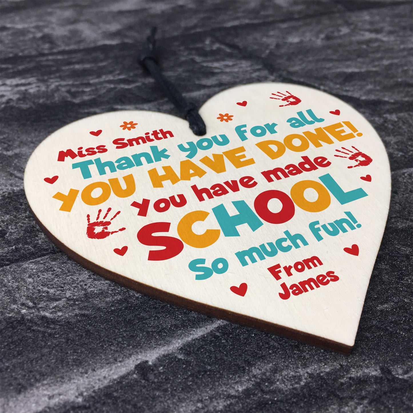 Teacher Leaving School Gifts PERSONALISED Gift For Teacher