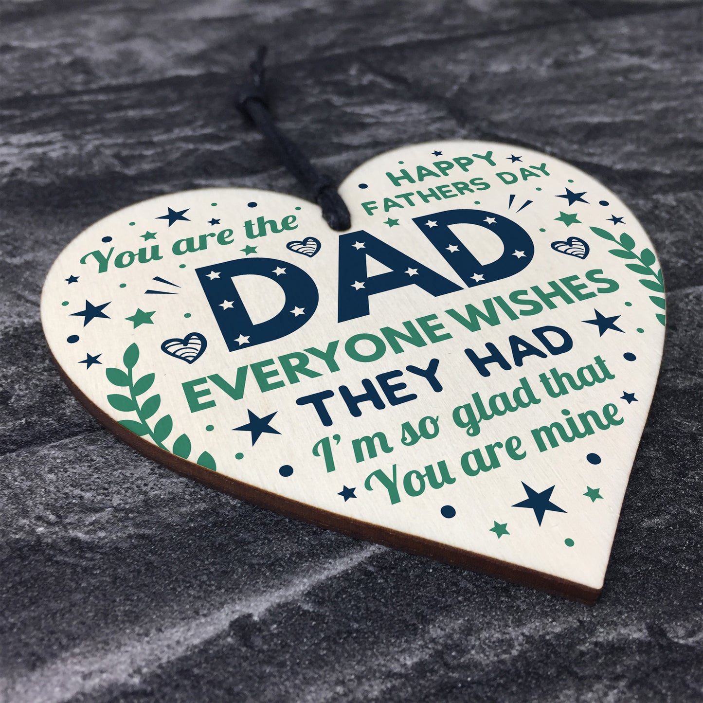 Fathers Day Gift For Dad Funny Dad Card From Daughter Son Heart