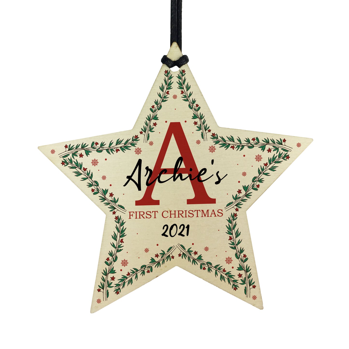 First Christmas Bauble Personalised Tree Decoration Daughter