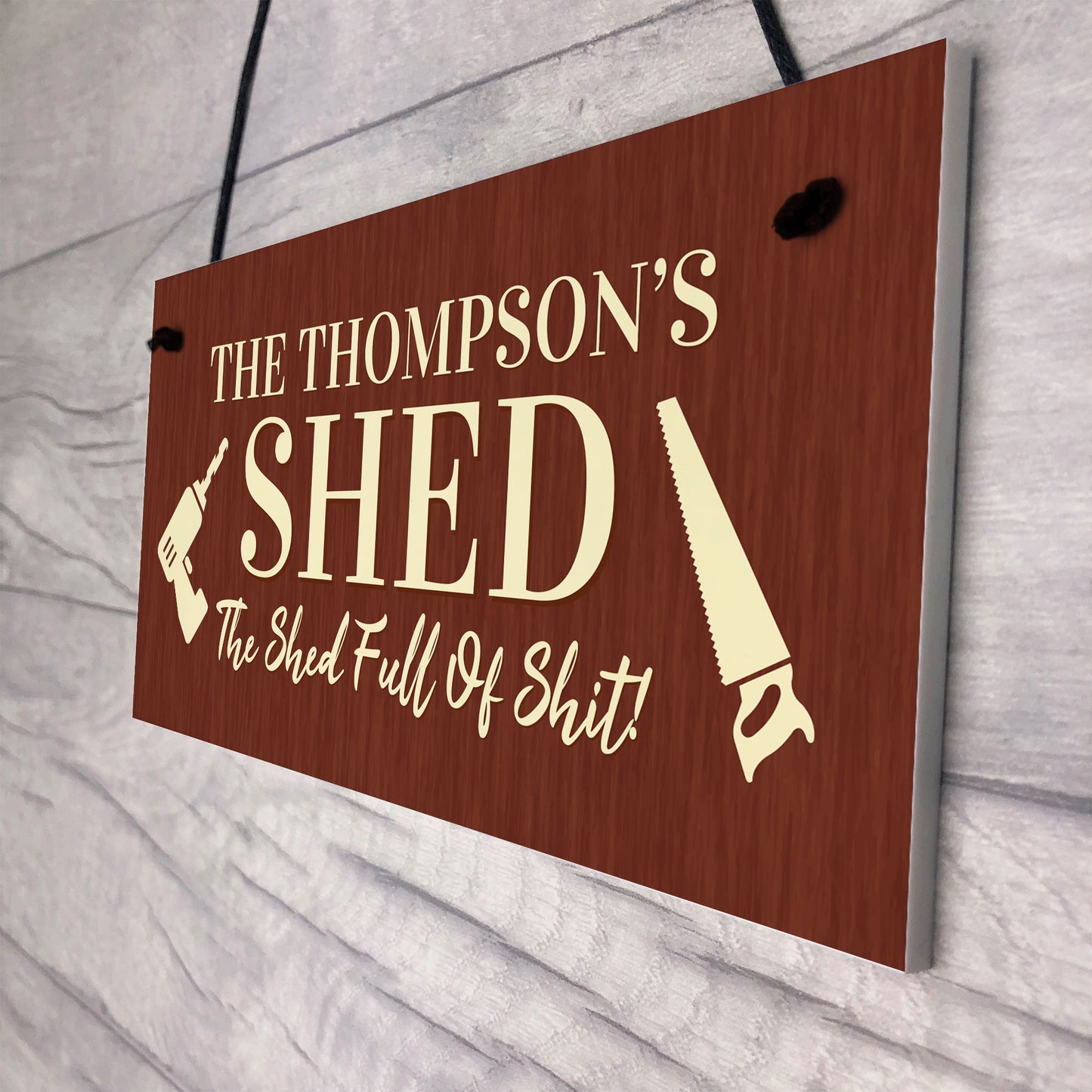 Funny Shed Sign Personalised Home Decor Door Sign Garden Plaque