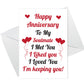 Anniversary Card For Husband Wife Girlfriend Boyfriend Soulmate