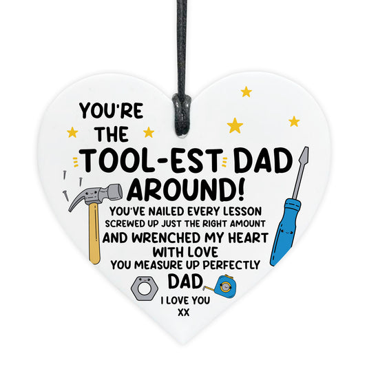 You Are The Toolest Dad Gift For Birthday Fathers Day Heart